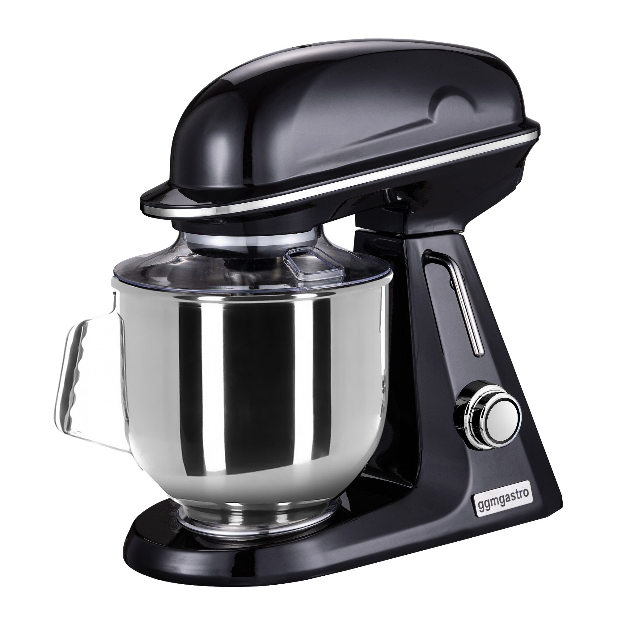 Countertop Commercial Planetary Mixer - 7L - 350W - incl. 3 attachments - Black Matt