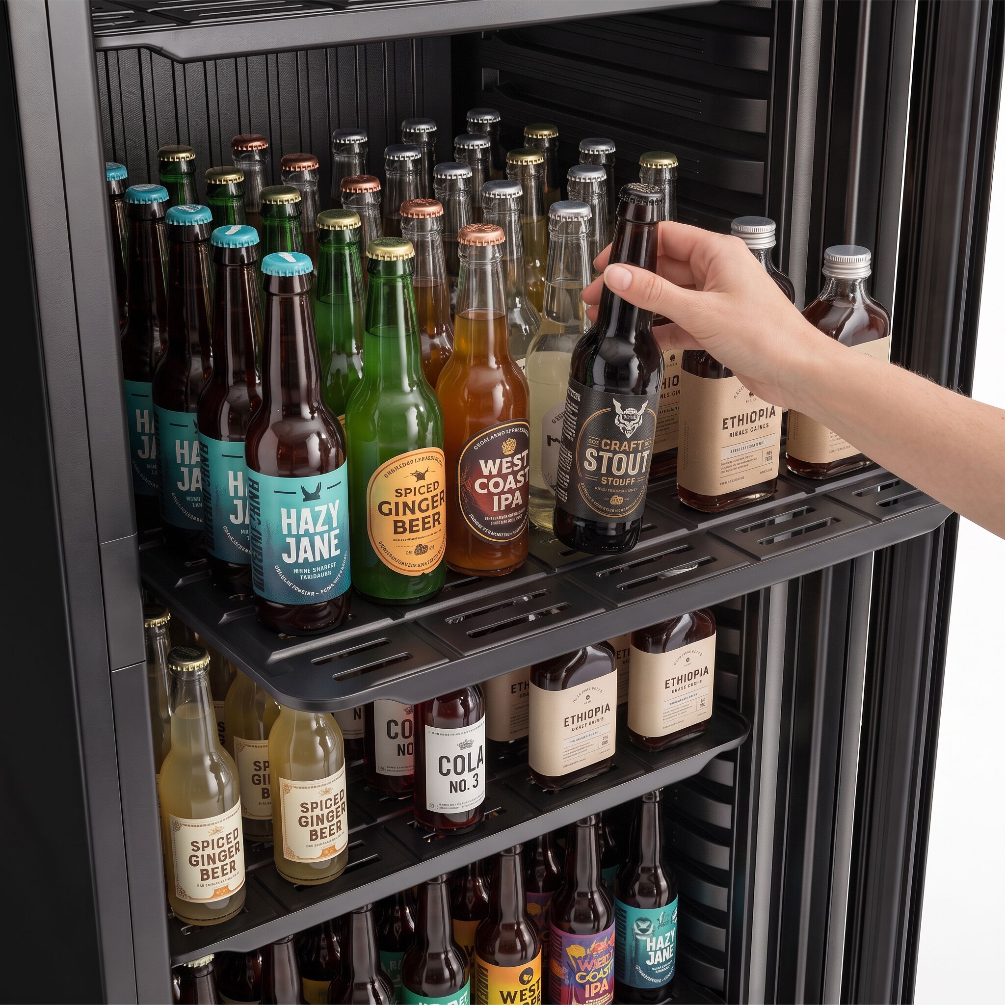 Getränkekühlschrank - 380 Liter - mit 1 Glastür
