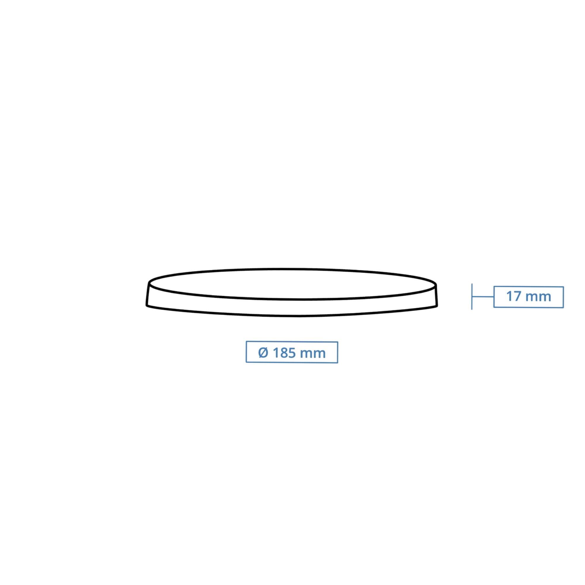 (300 pcs) Barquette réutilisable - Ronde - Brun