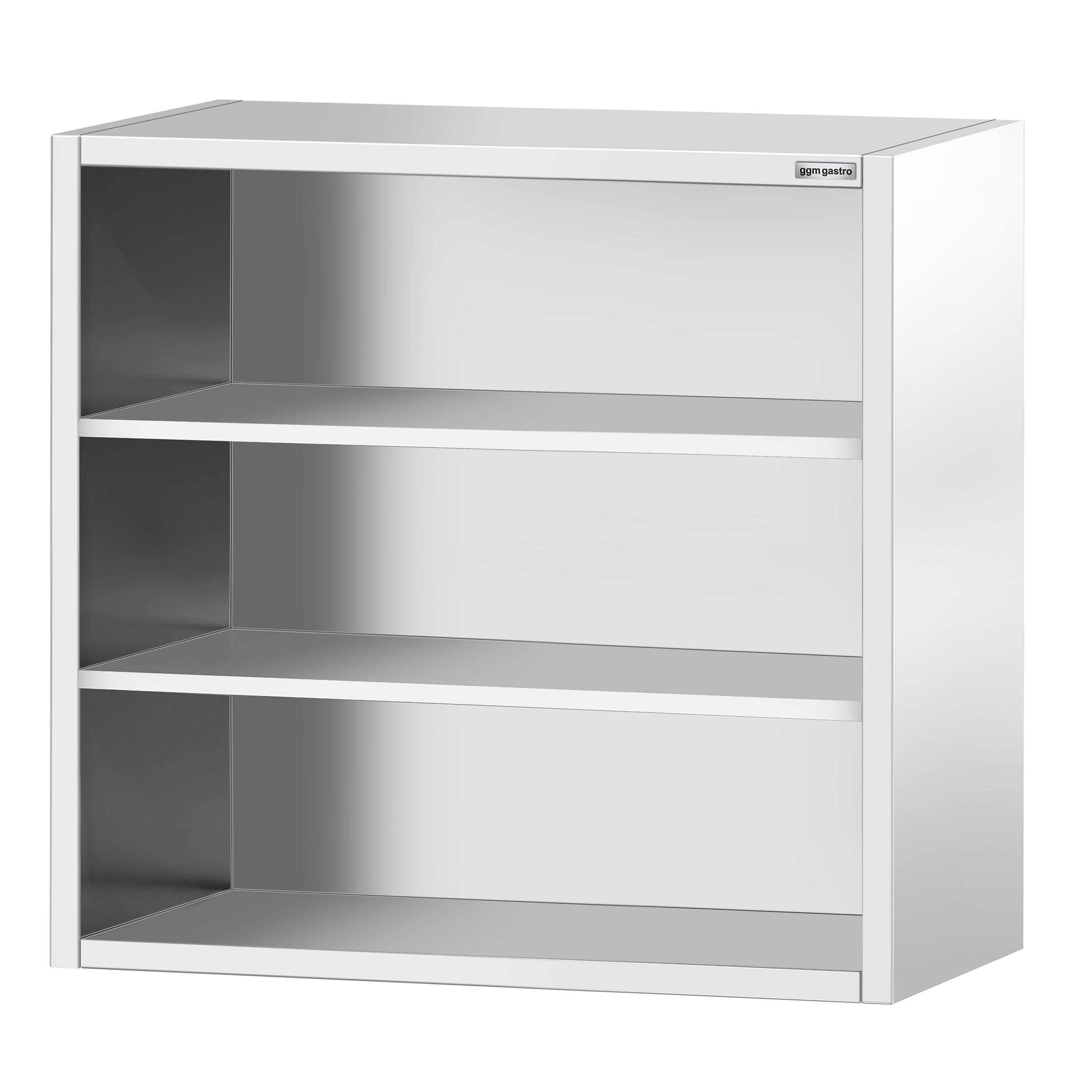 Armoire murale en acier inoxydable PREMIUM - 1000x400mm - sans portes (ouvert) - 1000mm de haut