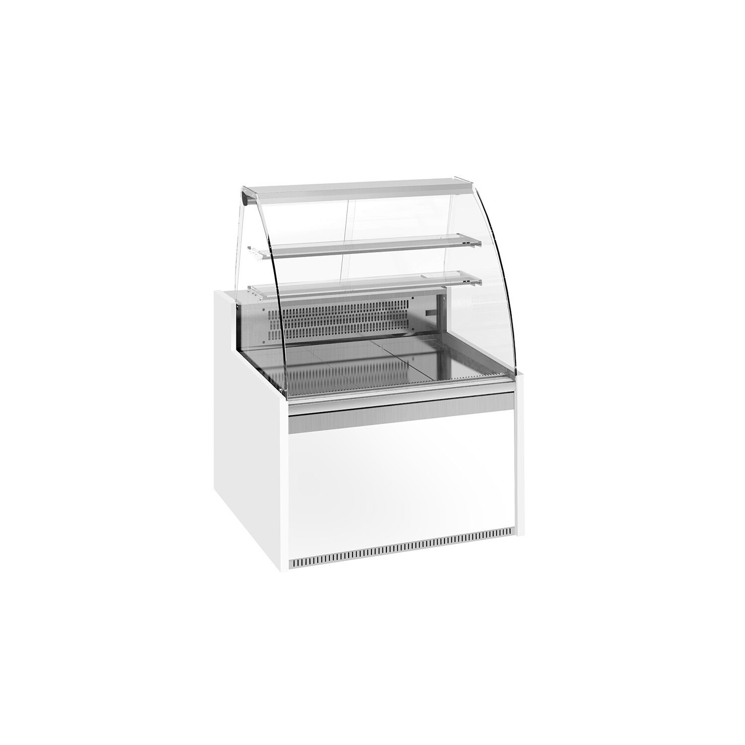 Comptoir vitrine réfrigérée - 998x985mm - +4/+8°C - 163L - façade bombée - 1 porte