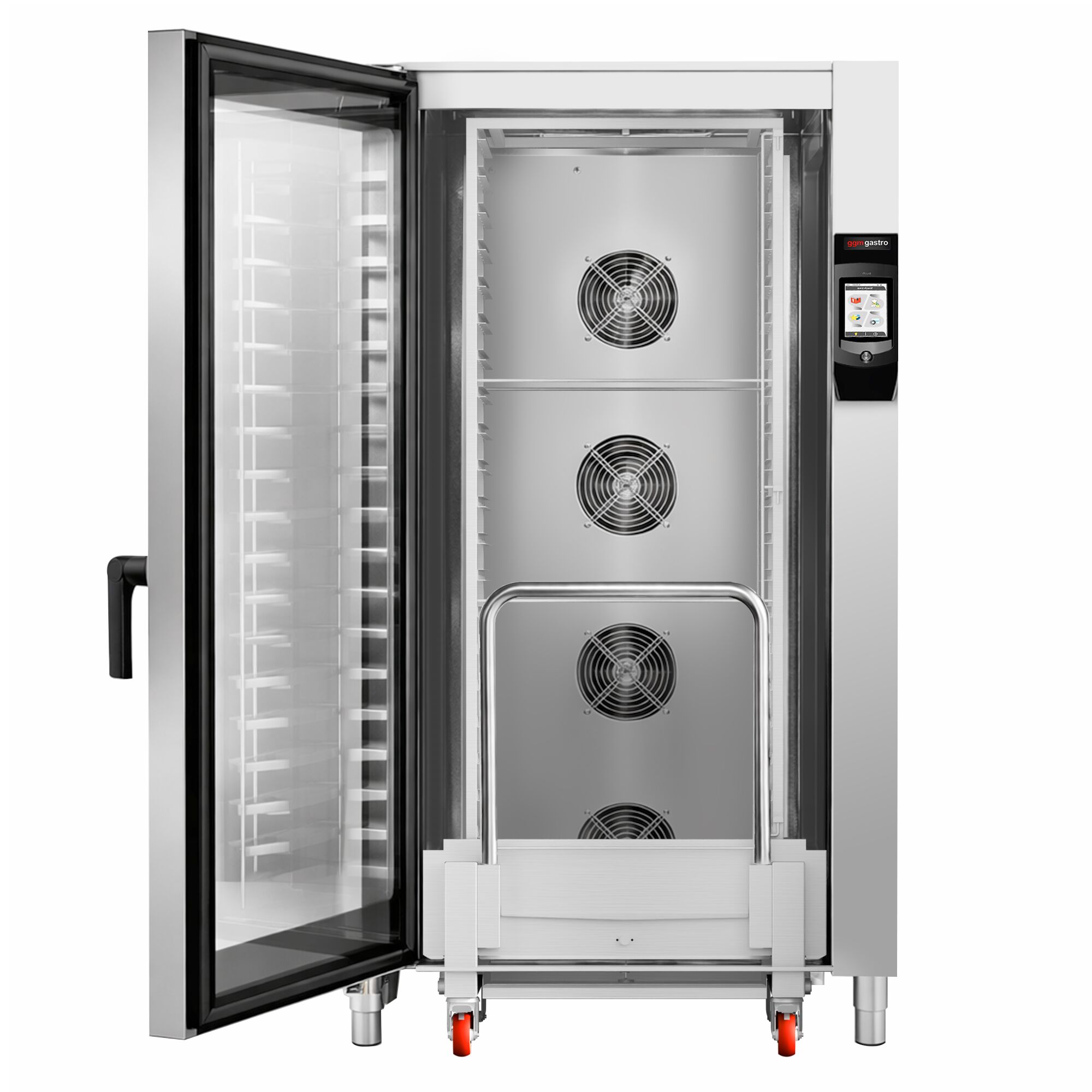 Four mixte – tactile – 40 × GN 1/1 ou 20 × GN 2/1 – incl. système de lavage, sonde de température & chariot à plateaux