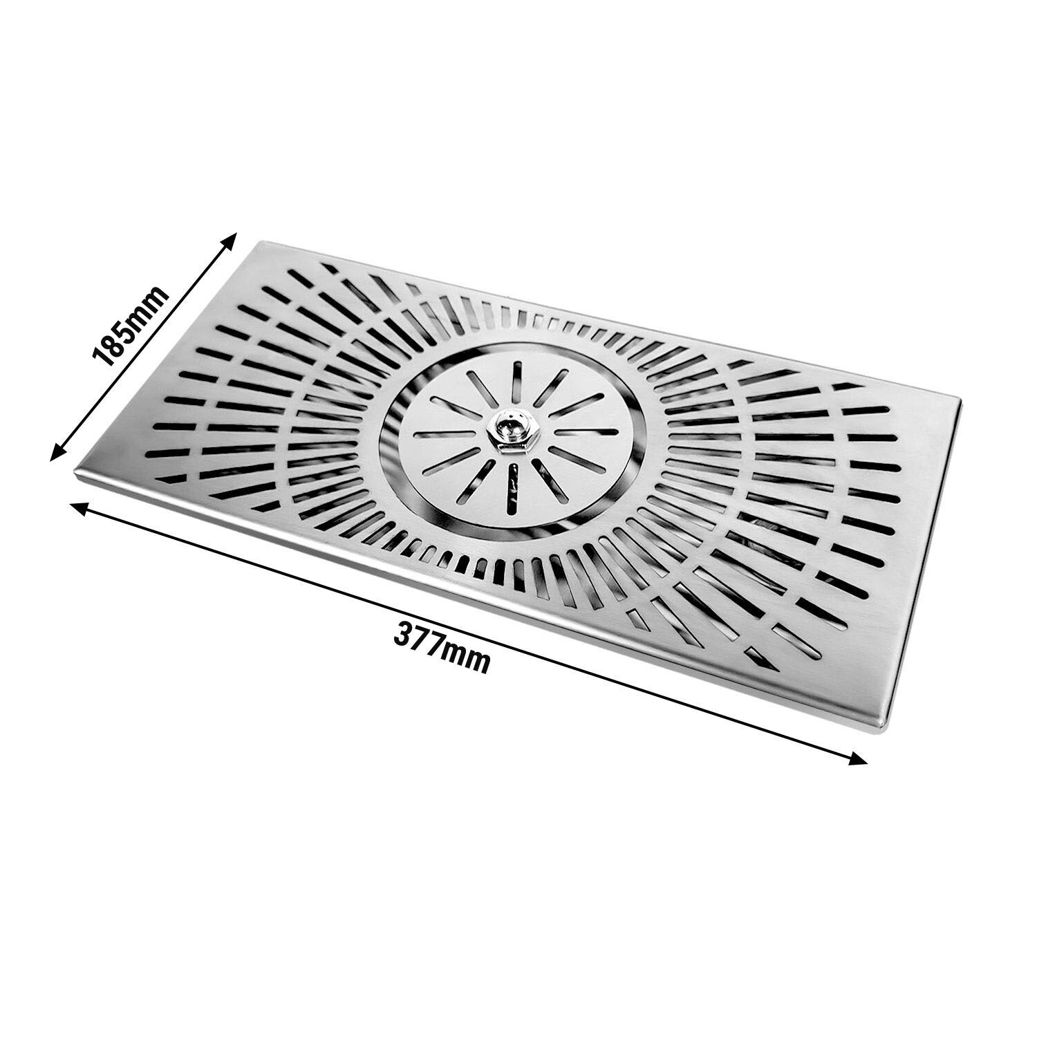 Rince-verres à encastrer avec grille de protection – à pression – arrêt automatique de l’eau avec régulateur de jet intégré - Raccord 1/2"
