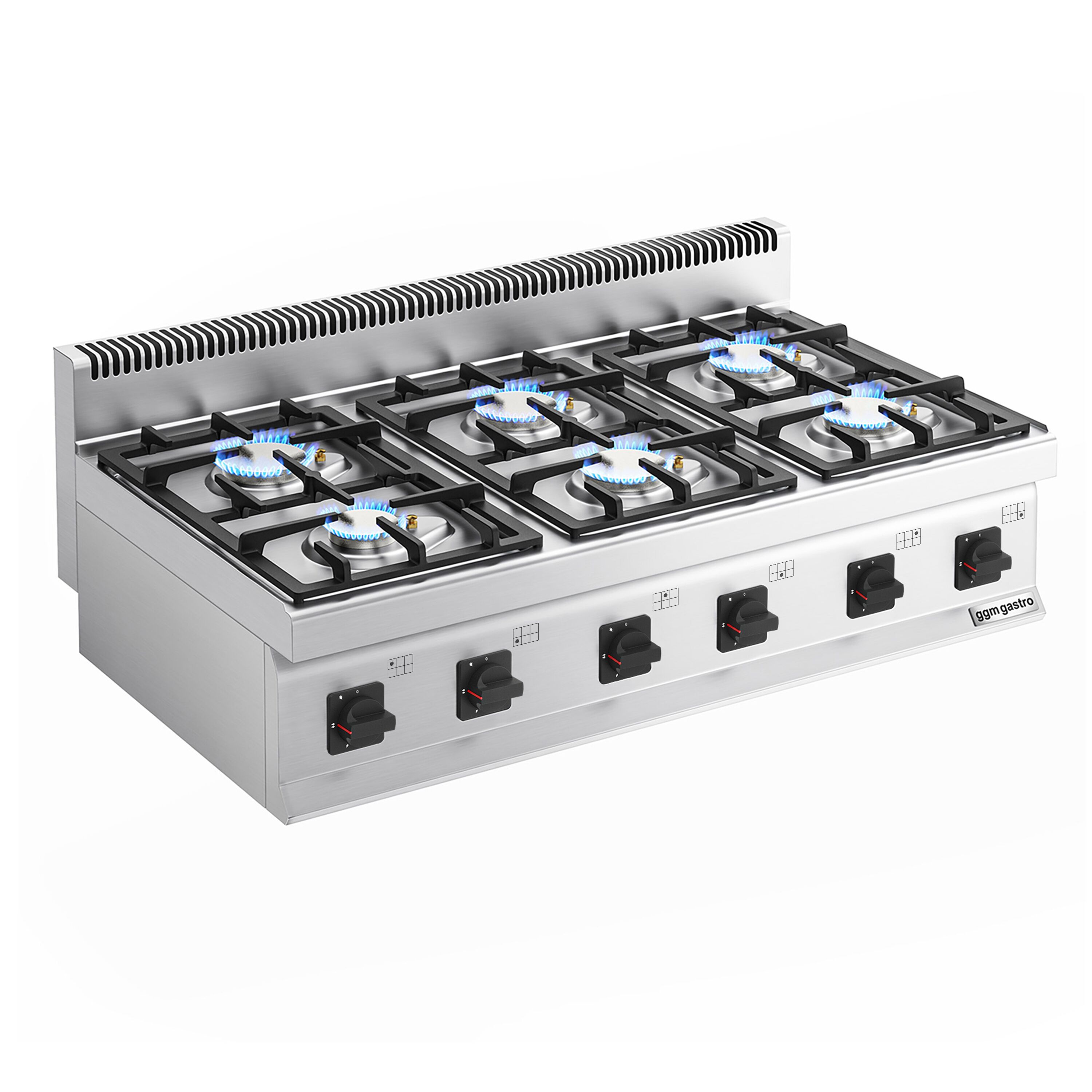 Fourneau à gaz – 36 kW – 6 brûleurs