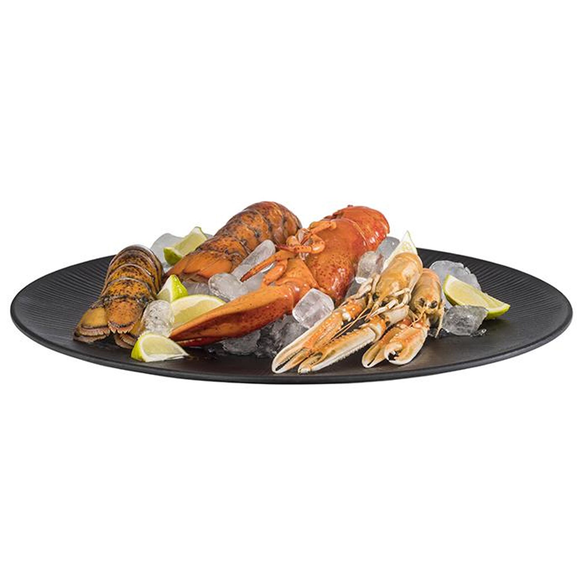 (6 pièces) NERO - Assiette - Mélamine - Ø 420 mm
