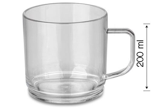 (50 stuks) Koffiekop - 200ml - Transparant
