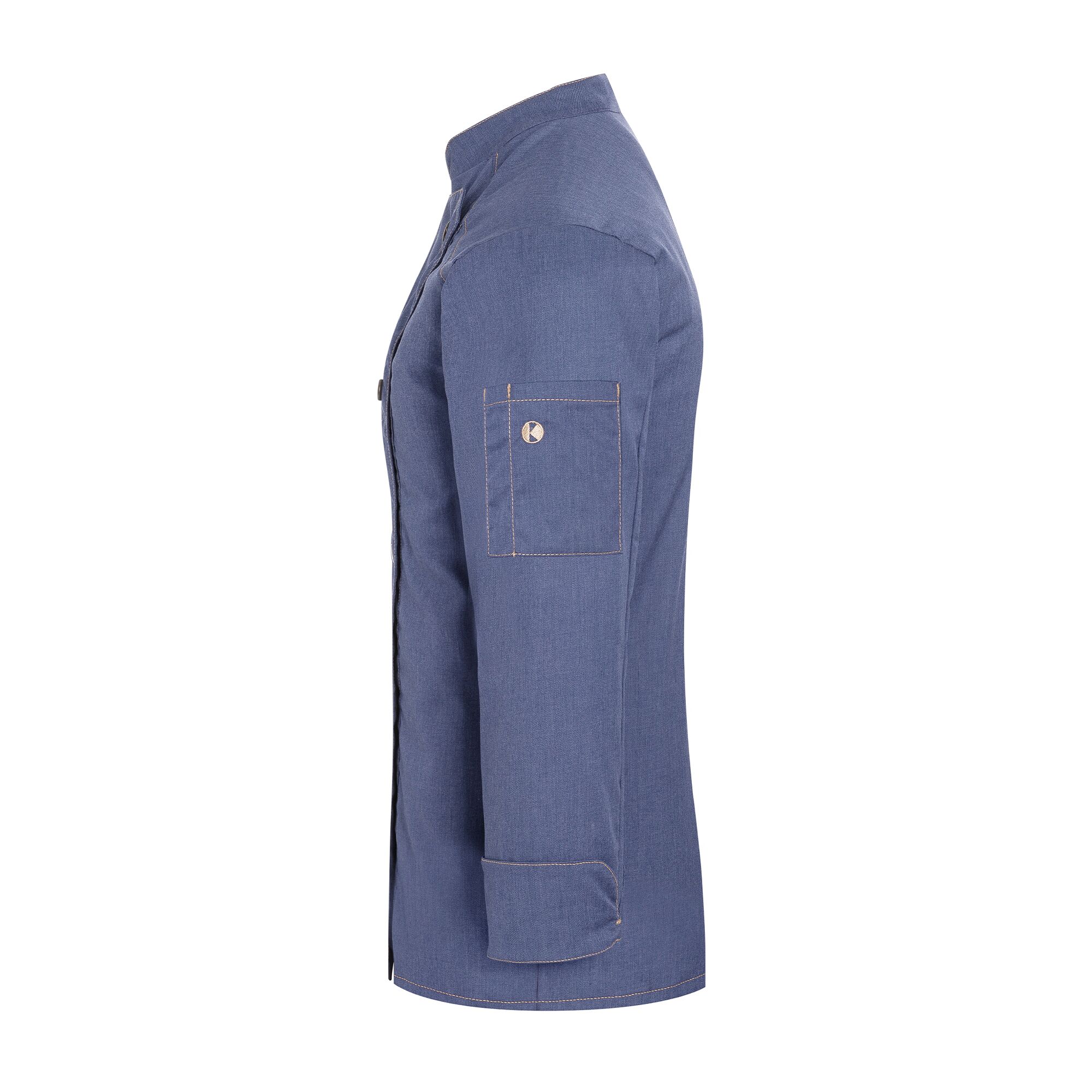 KARLOWSKY | Veste de cuisine femme style jeans - Bleu Vintage - Taille : 34