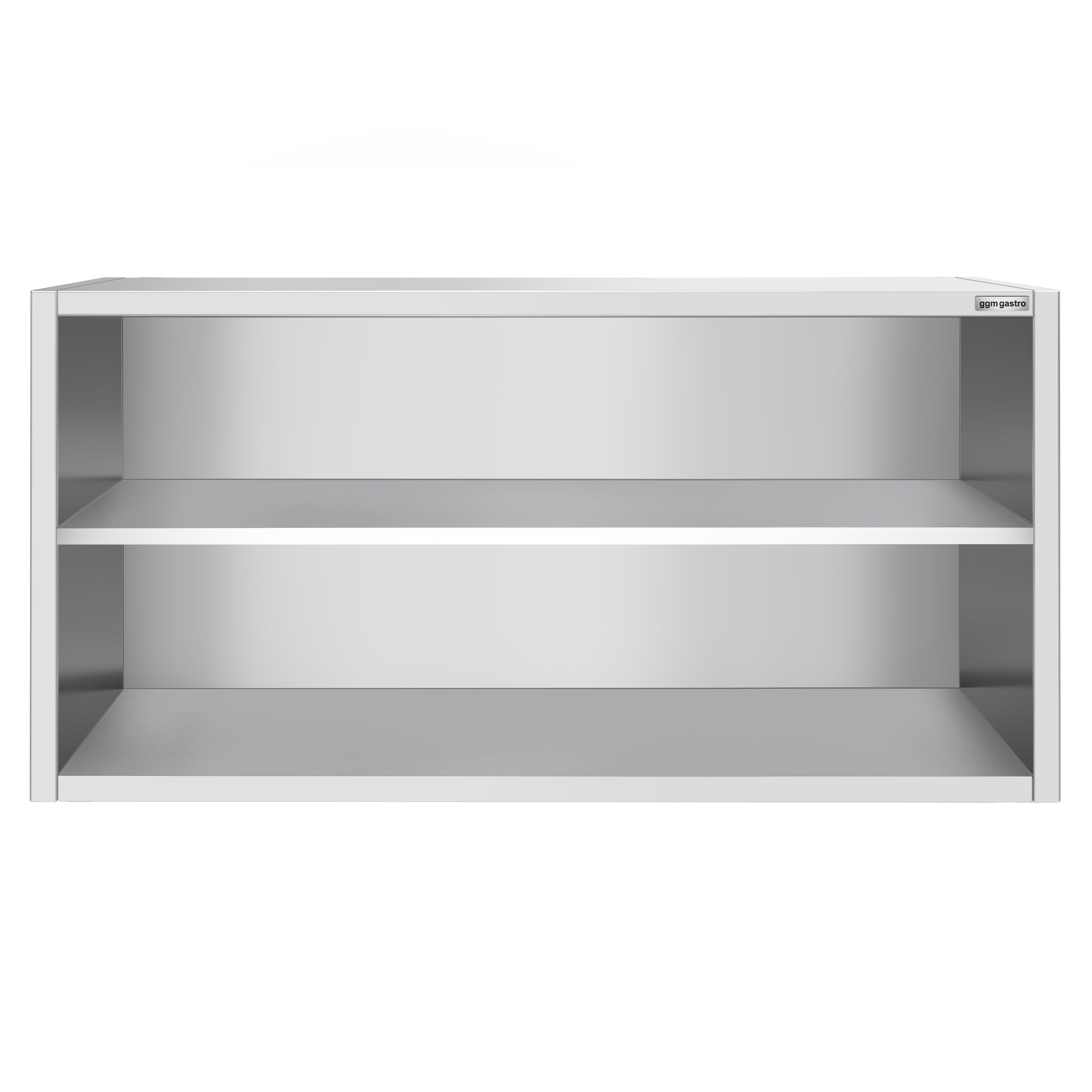 Armoire murale en acier inoxydable PREMIUM - 1800x400mm - sans portes (ouvert) - 800mm de haut