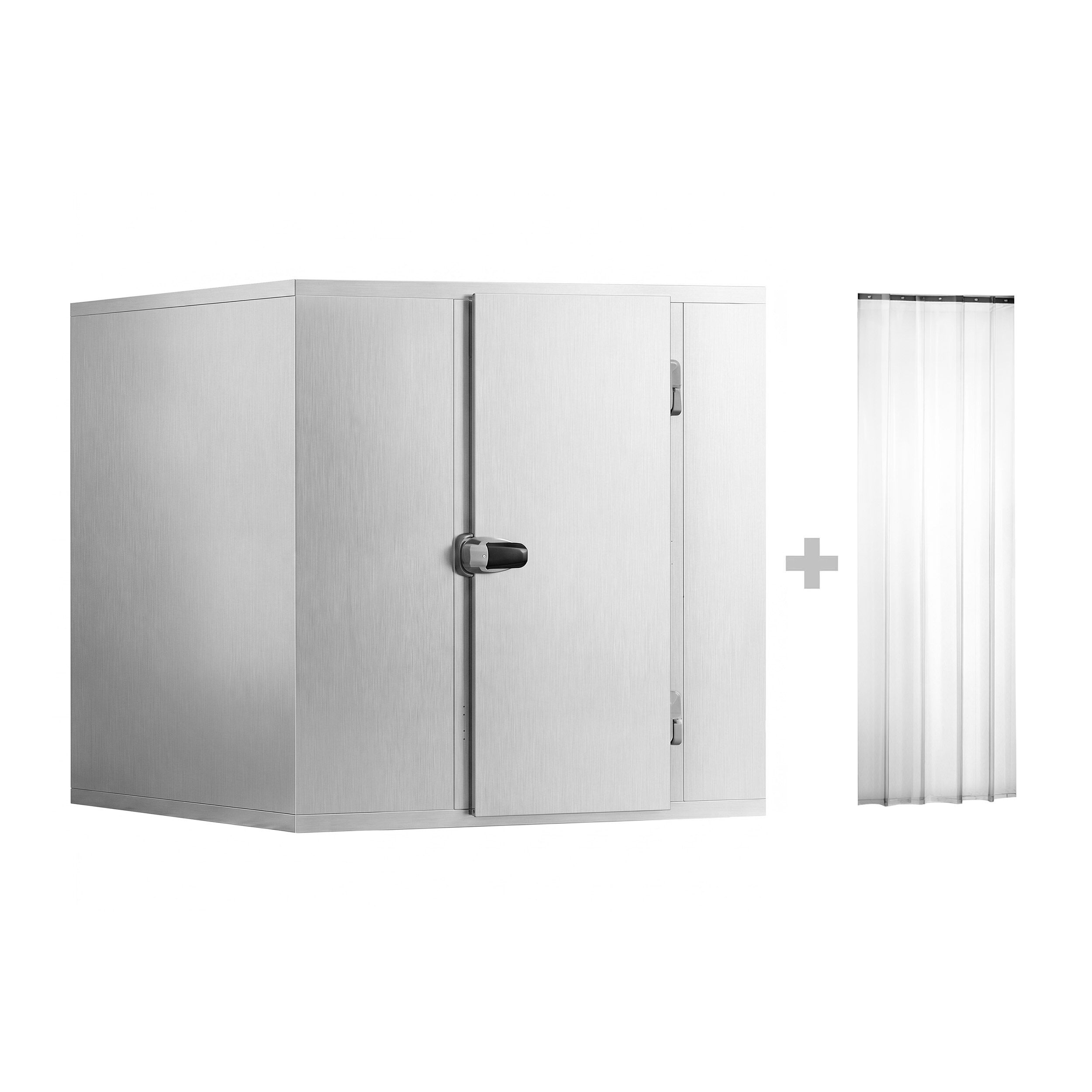 Edelstahl Tiefkühlzelle - 1800x1500mm - 3,47m³ - inkl. Lamellen