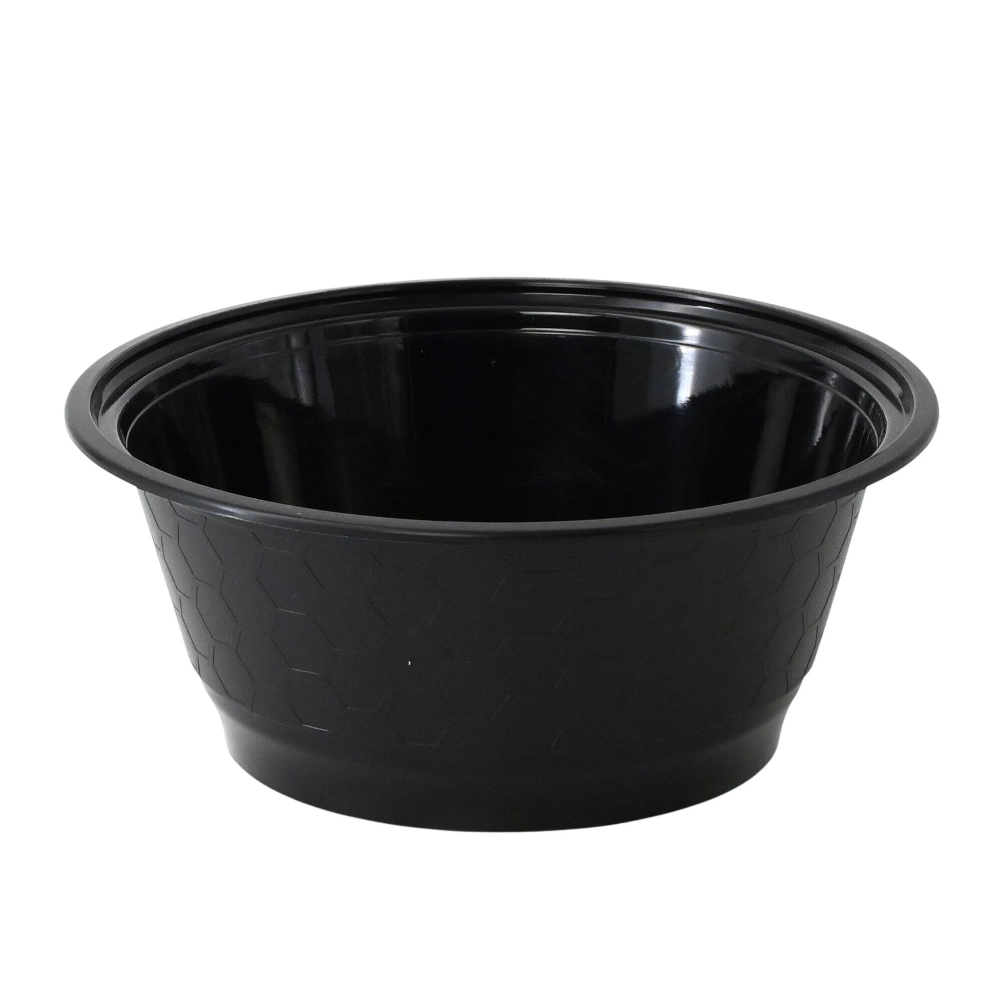(300 pcs) Barquette réutilisable - 1000ml - Ronde - Noir