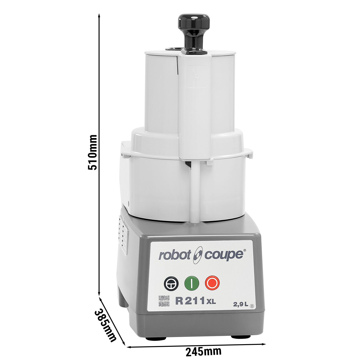 ROBOT COUPE | R 211 XL - Allzweck-Küchenmaschine / Gemüseschneider / Cutter - 2,9 Liter - 550 Watt - 1500 U/min - seitlicher Auswurf