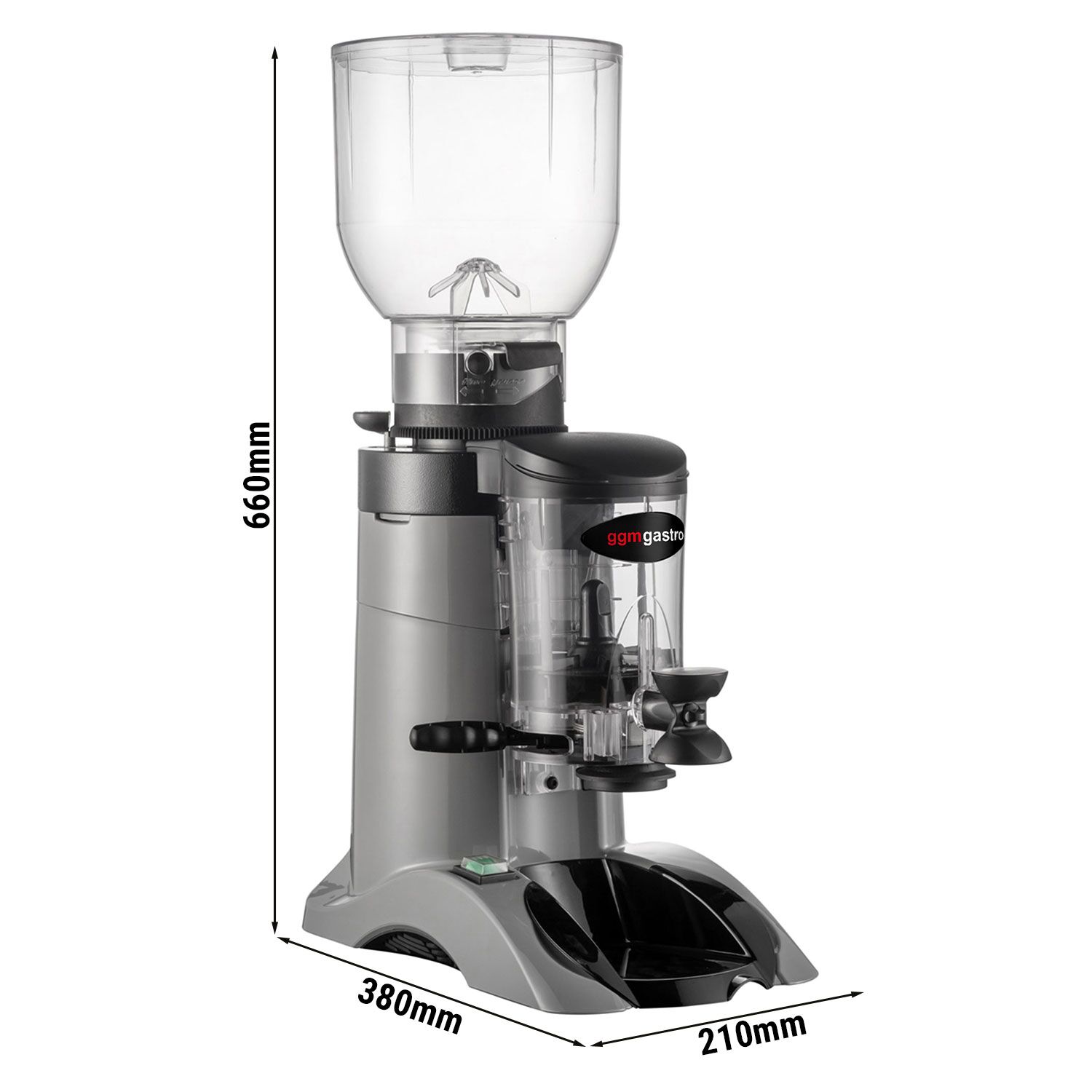 Moulin à café - 2 kg - 63 dB - avec doseur - Gris