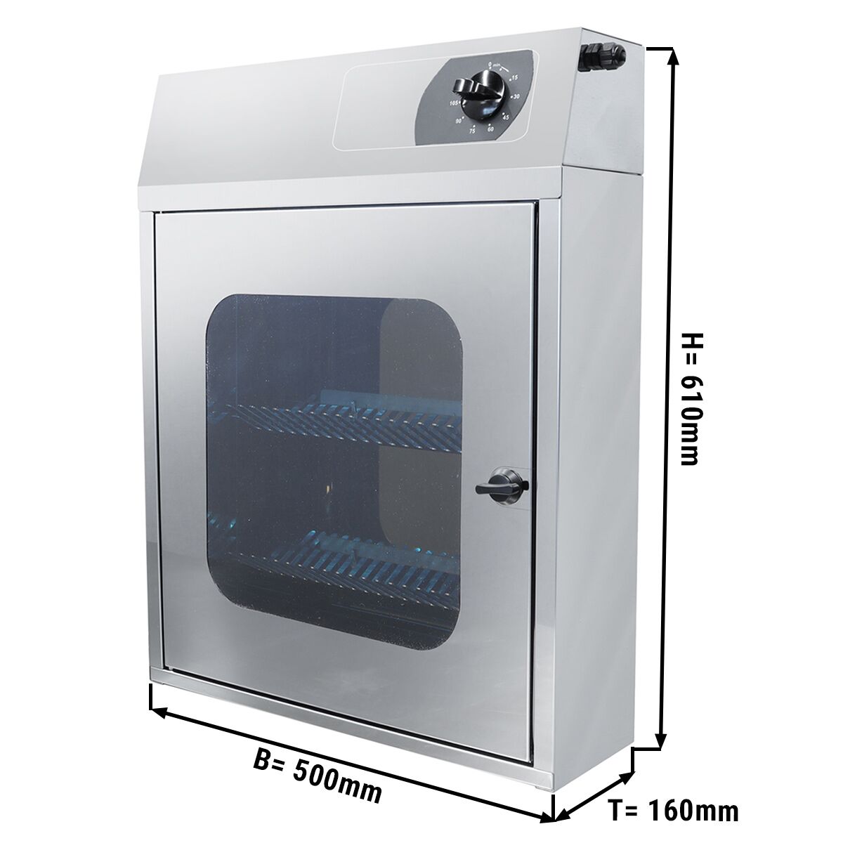 UV Knife Steriliser - for 30 knives - 20W - timer up to 120 min - incl. knife holder
