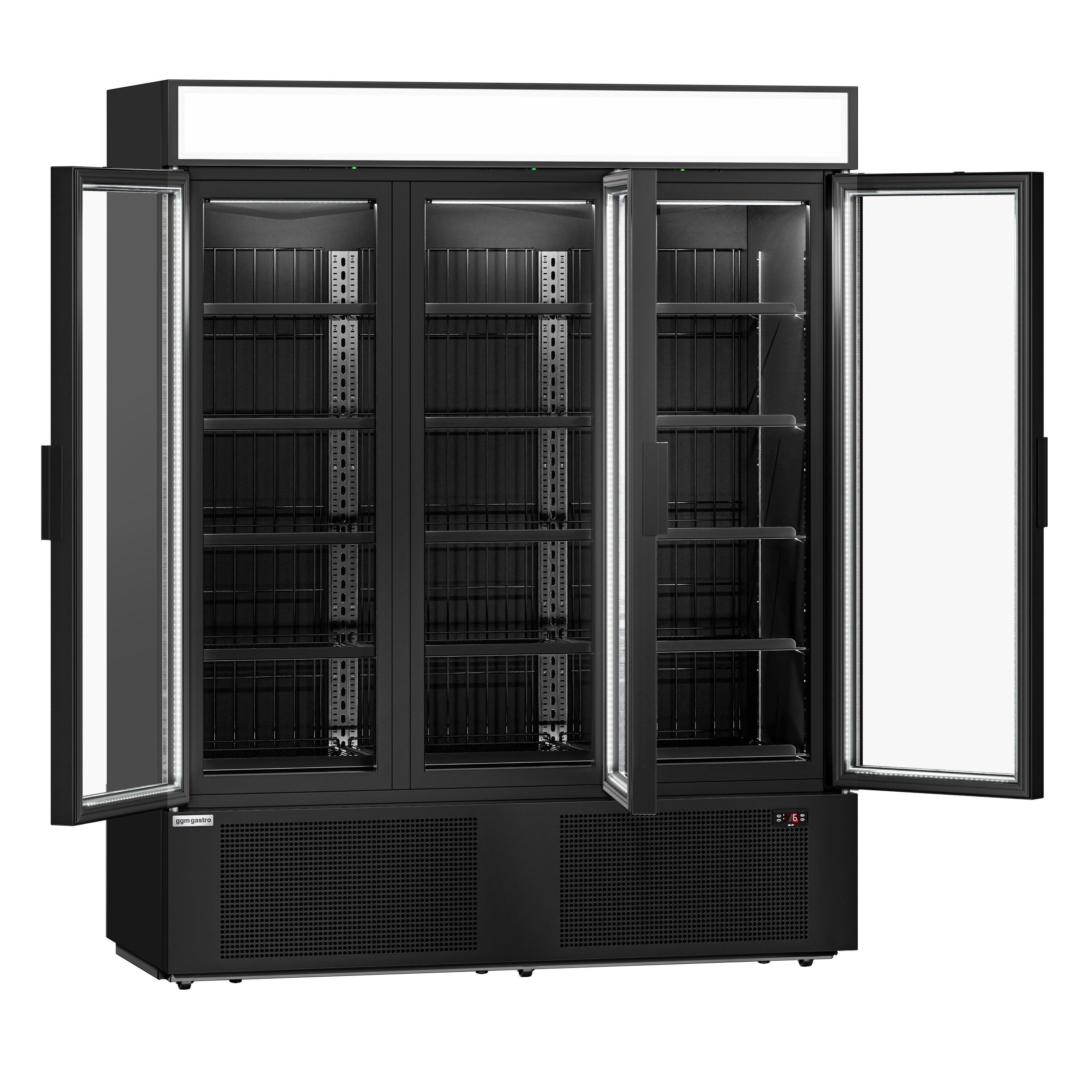 Vitrine réfrigérée à boissons - 1325 litres - avec 3 portes vitrées et écran publicitaire