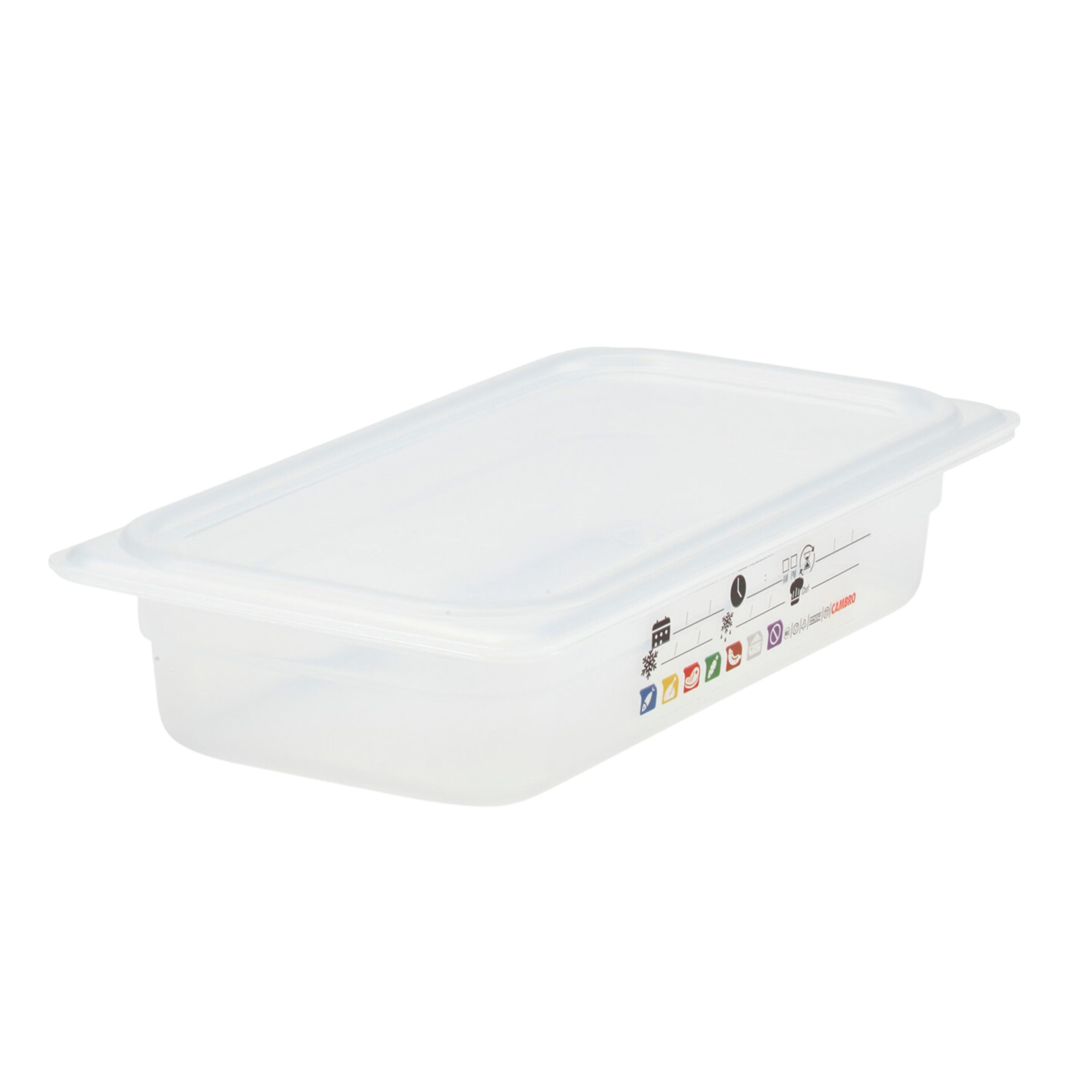 (6 pièces) CAMBRO | SafeTrak - Récipients en polypropylène GN 1/3 - laiteux - Hauteur : 65mm