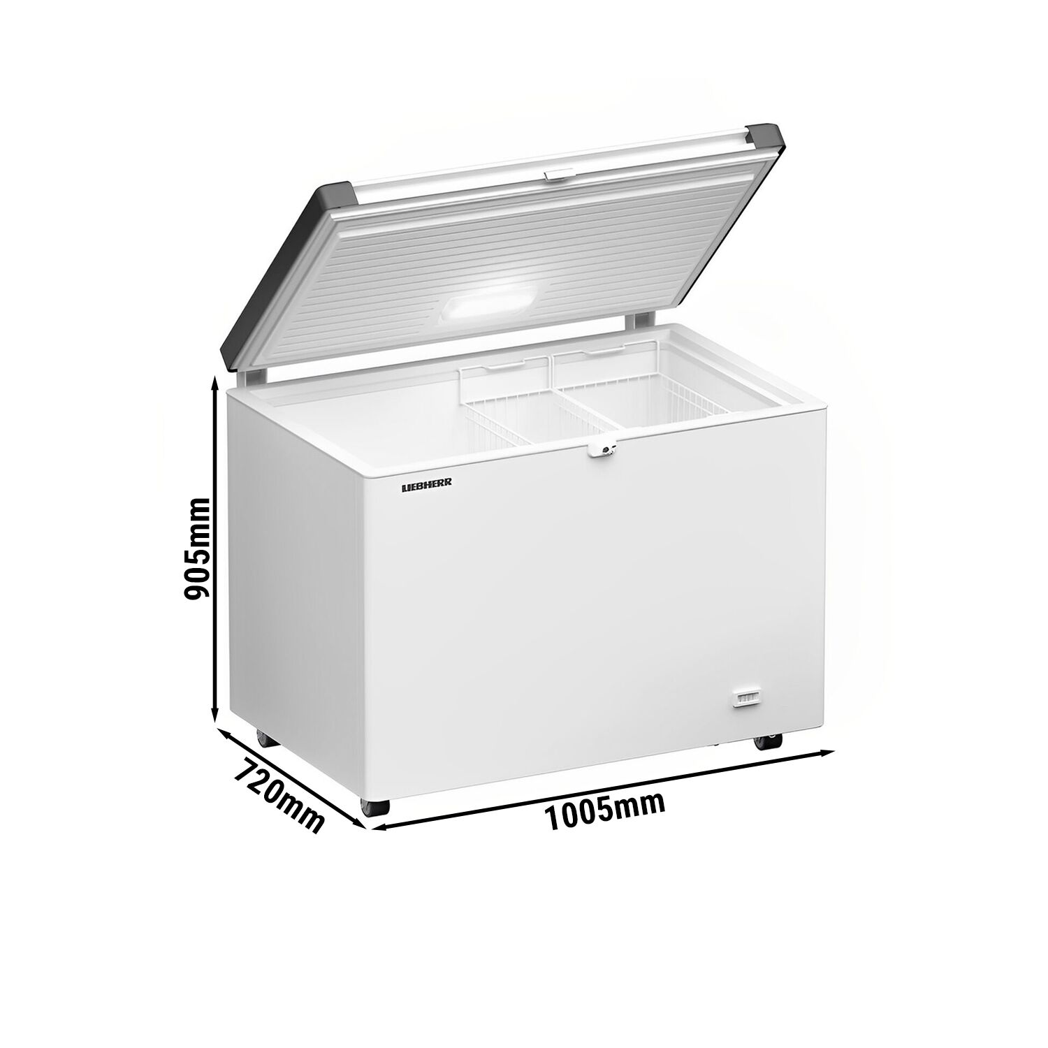LIEBHERR | Congélateur coffre - 1005x720 mm - 266 litres - Couvercle en plastique