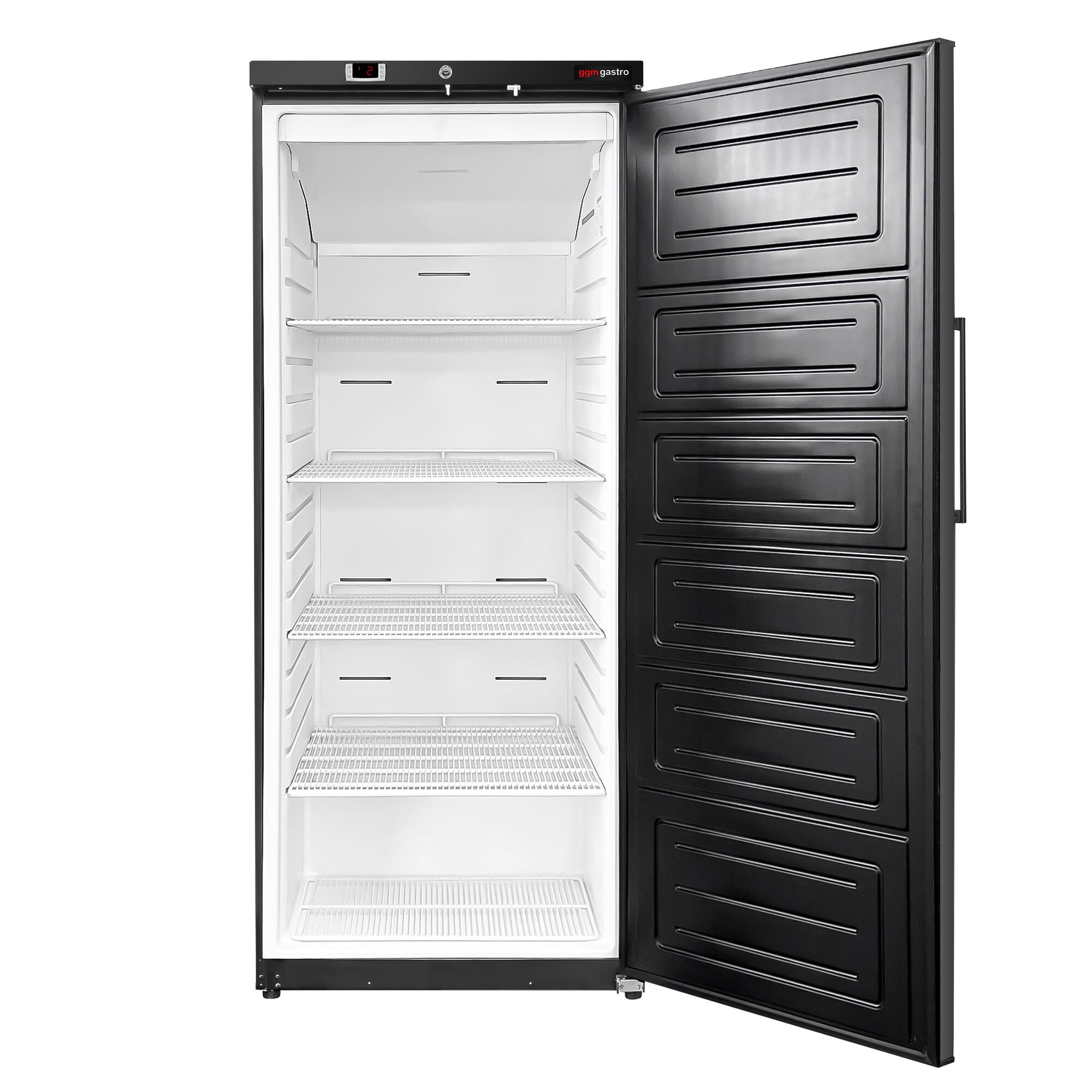 Réfrigérateur de stockage ECO – 400 litres – avec 1 porte – intérieur de la porte en plastique – Noir