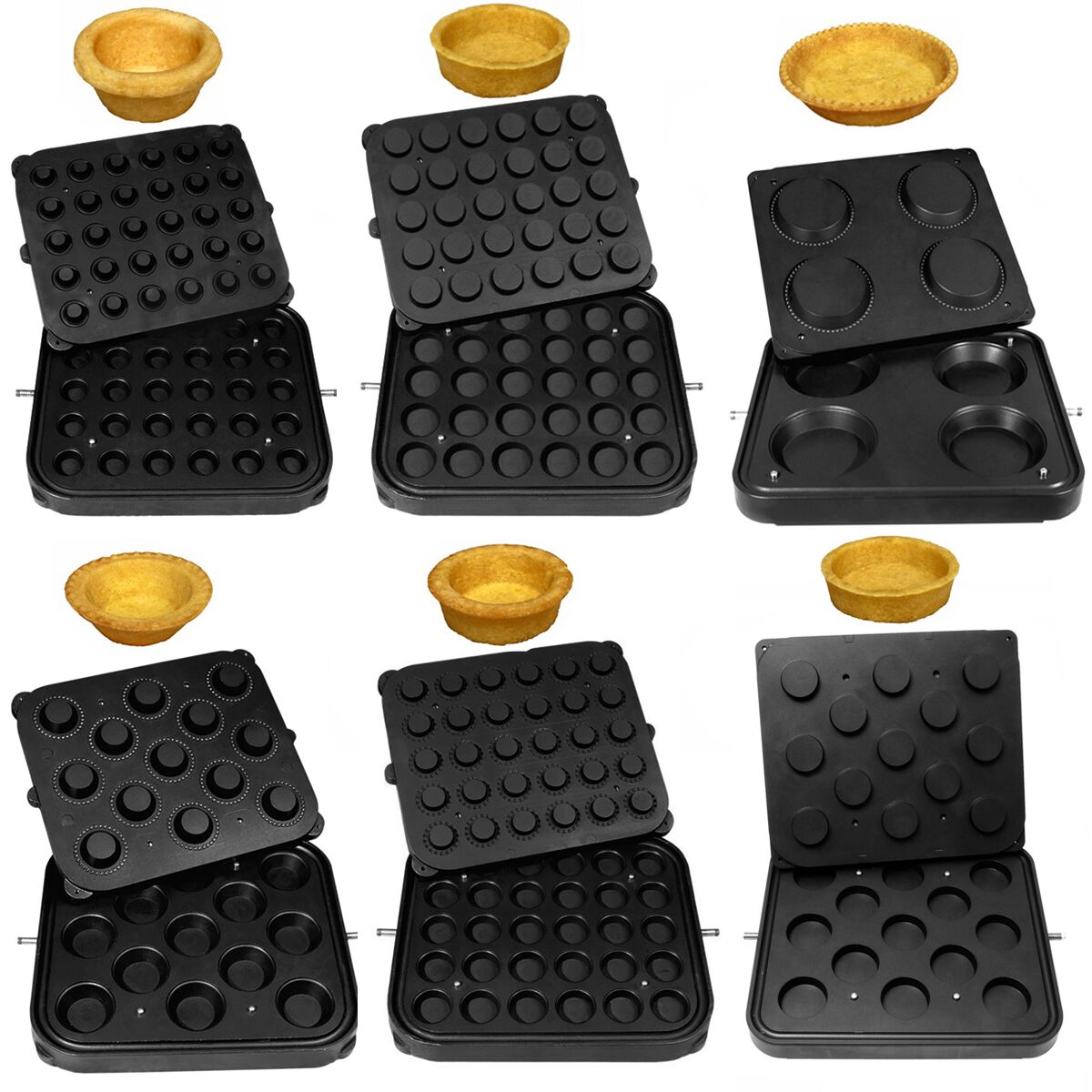 (6 stuks) Tartelette bakplaat – TMPIC - Tartelettevorm: Rond