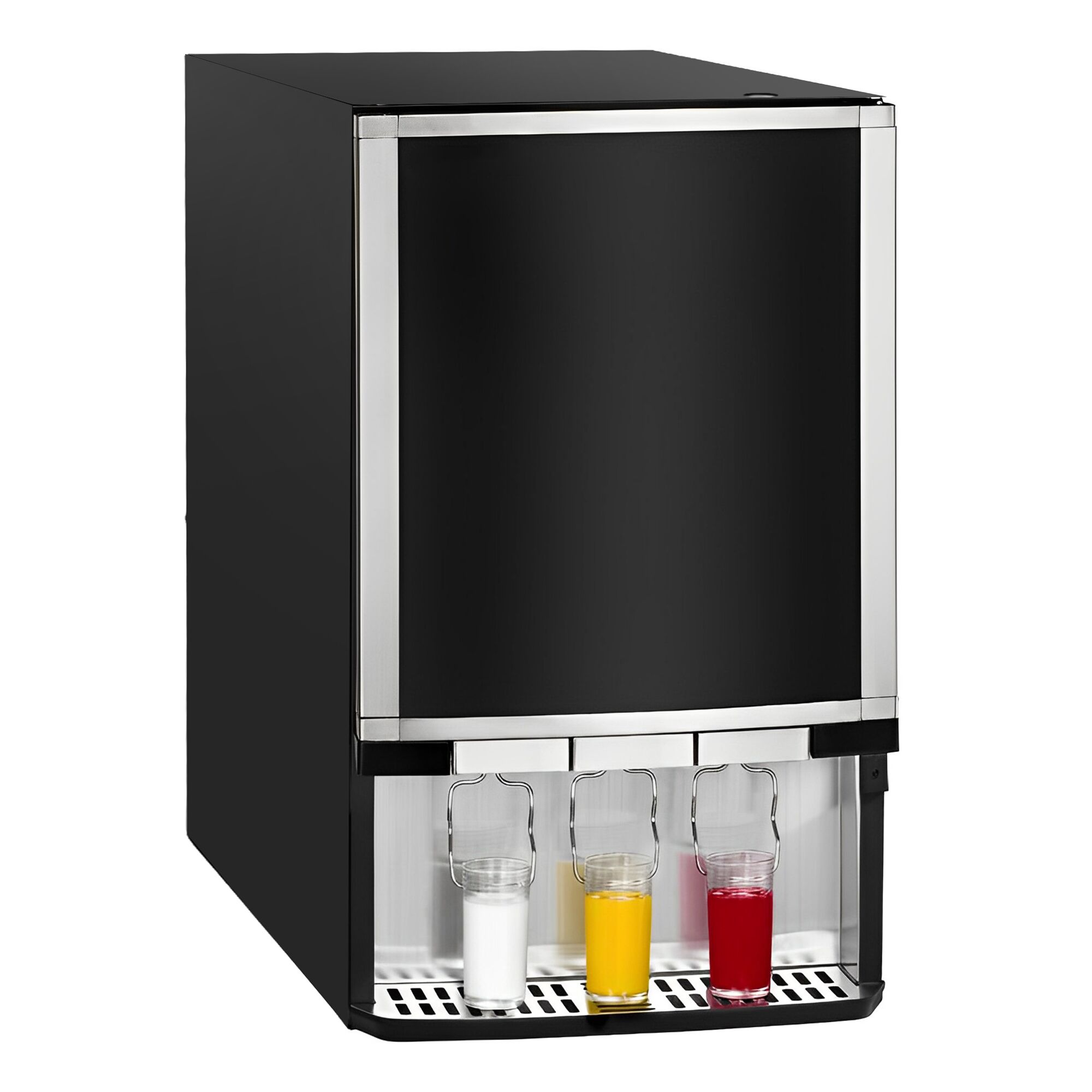 GASTRO-COOL | Dryckesdispenser (kall) - 480 mm - 65 liter - 1 glasdörr & ljusskylt i topp & LED-belysning - svart