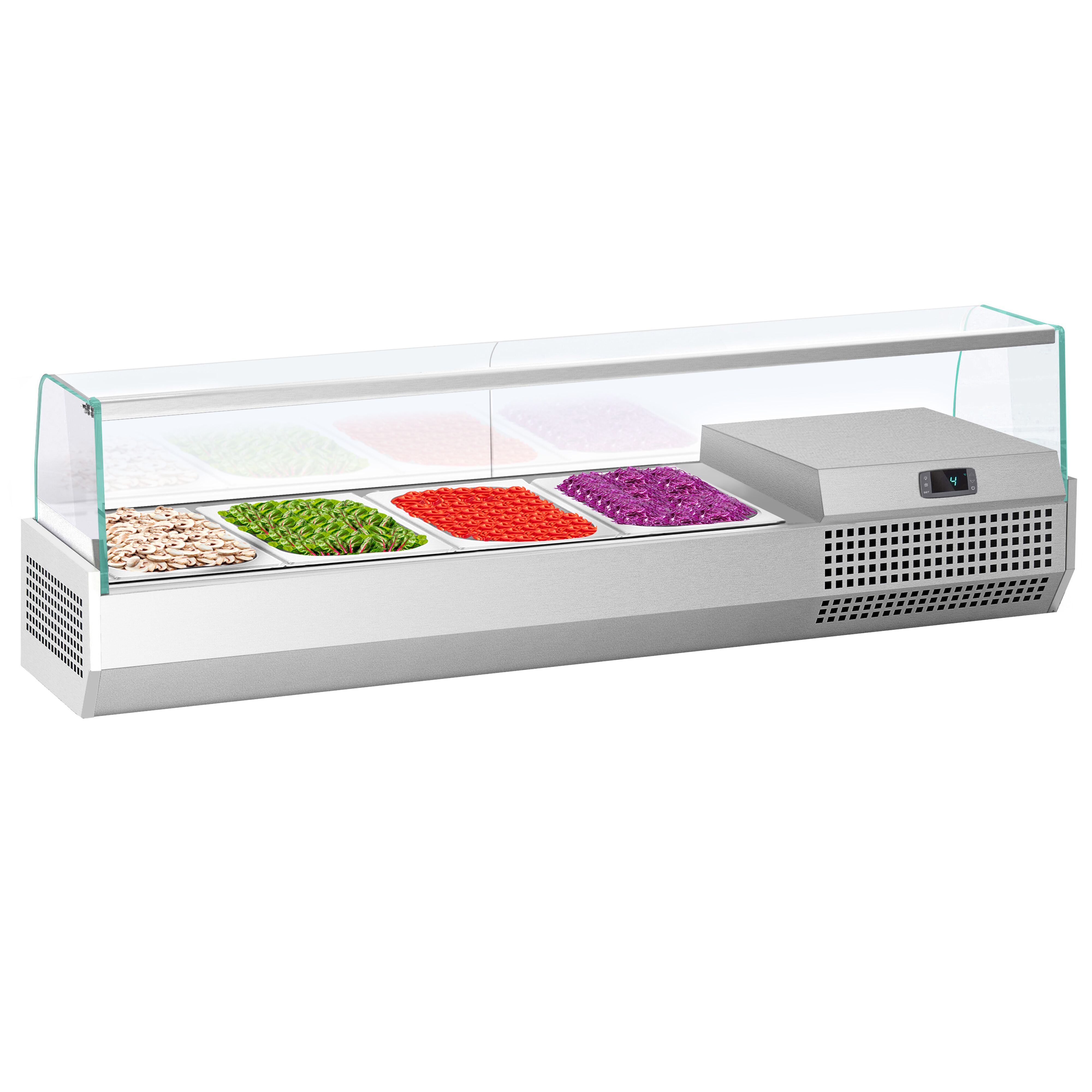 Vitrine Réfrigérée à Ingrédients PREMIUM PLUS - 1328x413mm - 4x GN 1/3