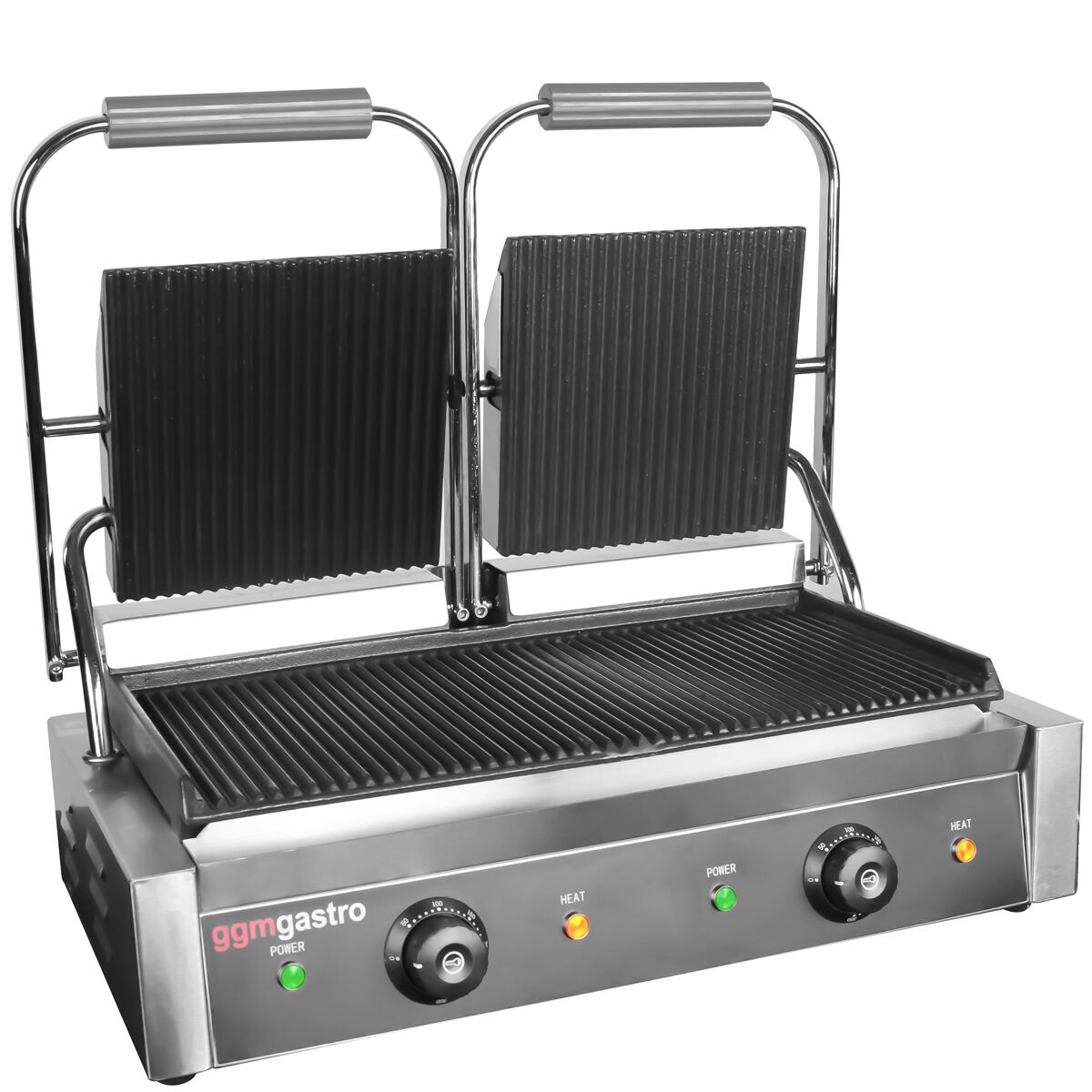 Table de préparation – 1210 mm – 2 portes – pour 9 bacs GN 1/6 – incl. grill de contact