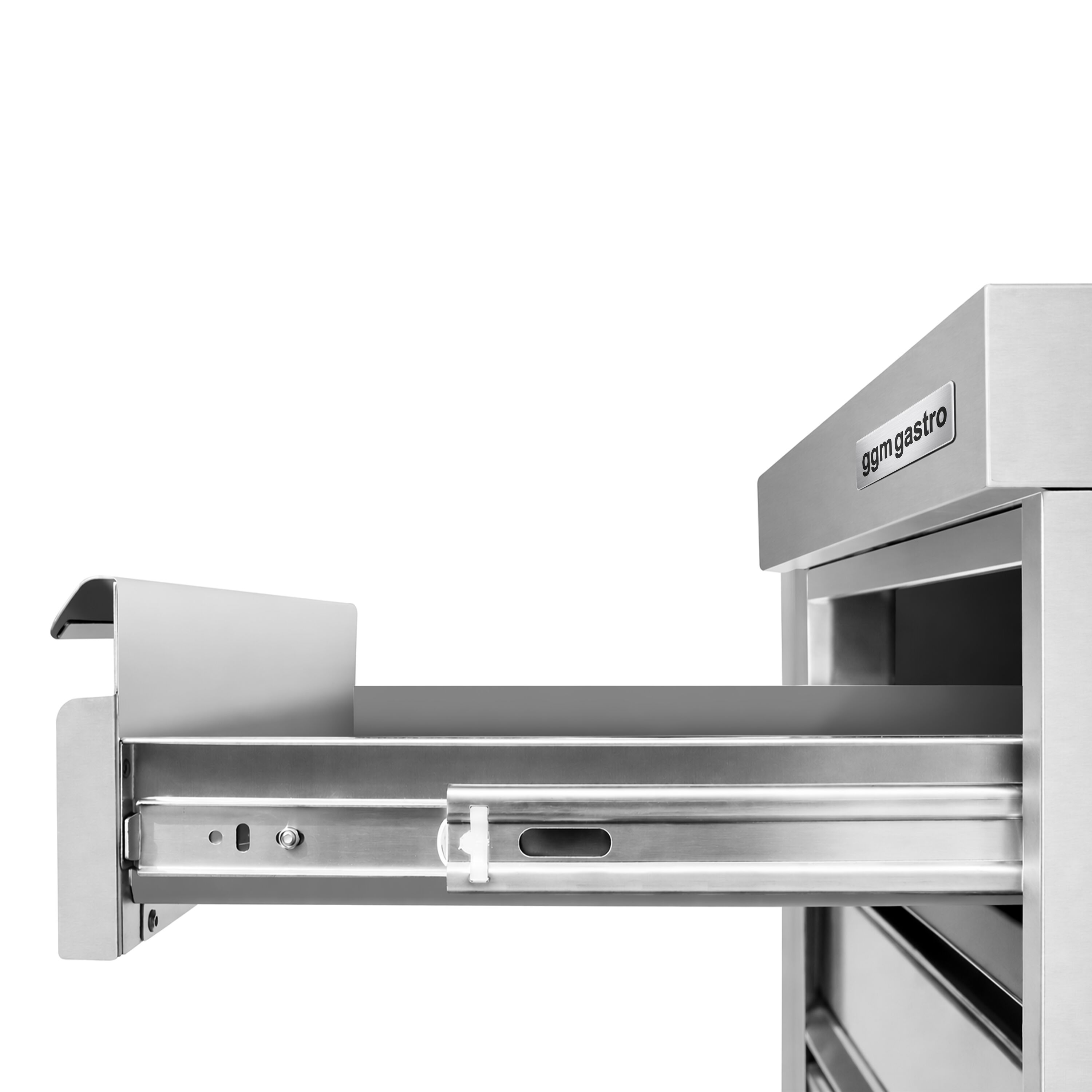 Meuble bas à tiroirs - Acier inoxydable - avec 5 tiroirs - 500x700mm