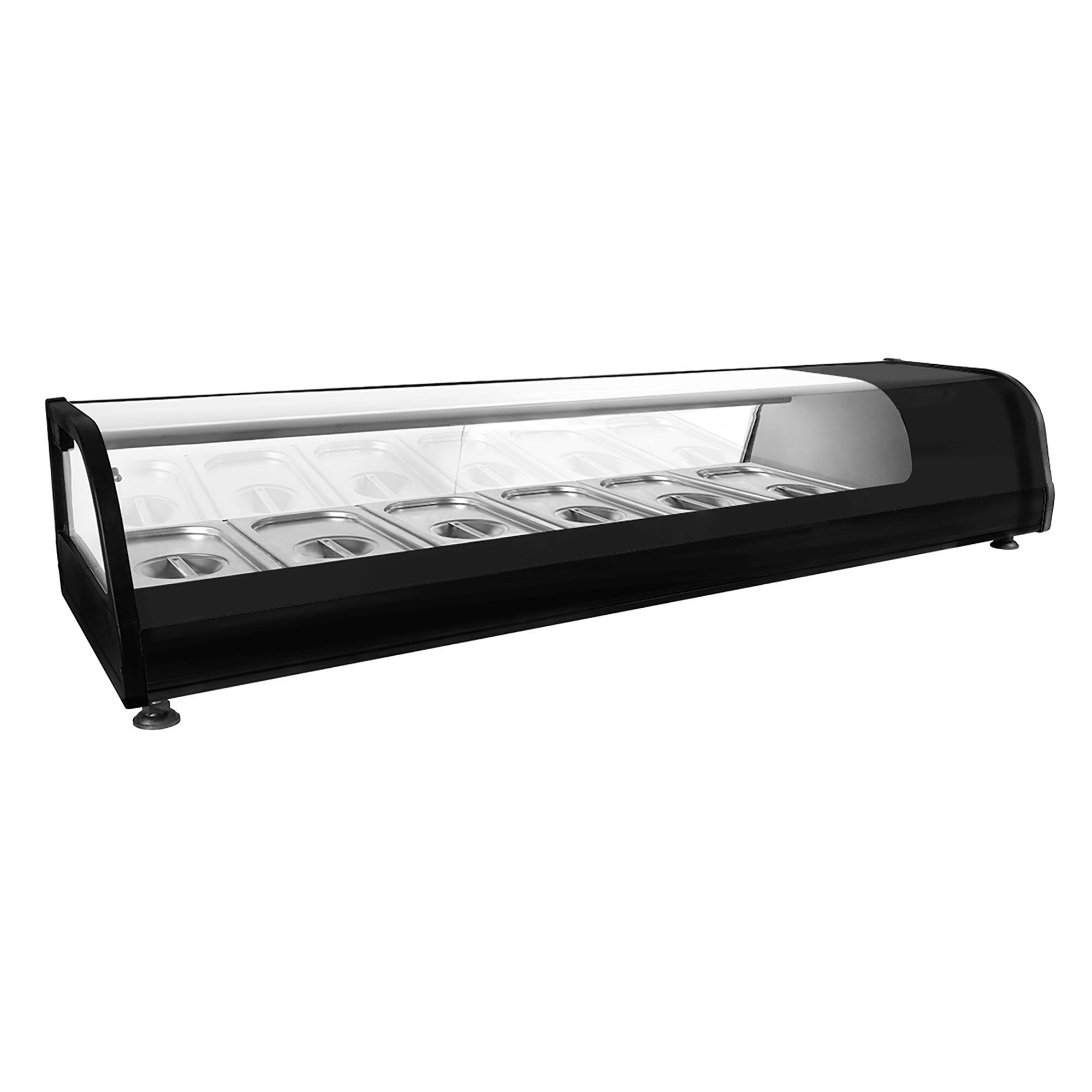Vitrine à tapas réfrigérée PREMIUM - 1395x400mm - 6x GN 1/3