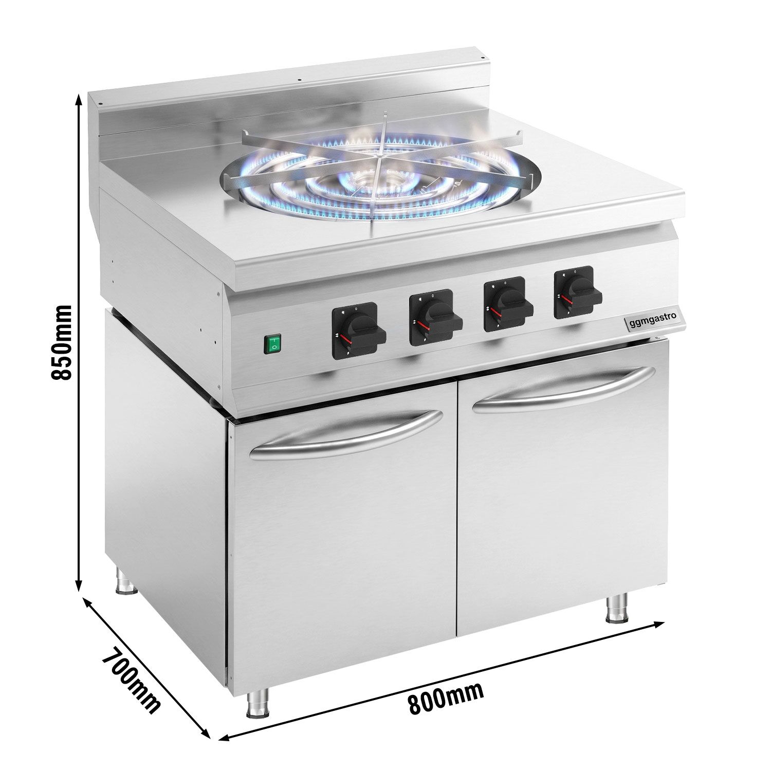 Kadayif gas stove - 10 kW - 1 burner