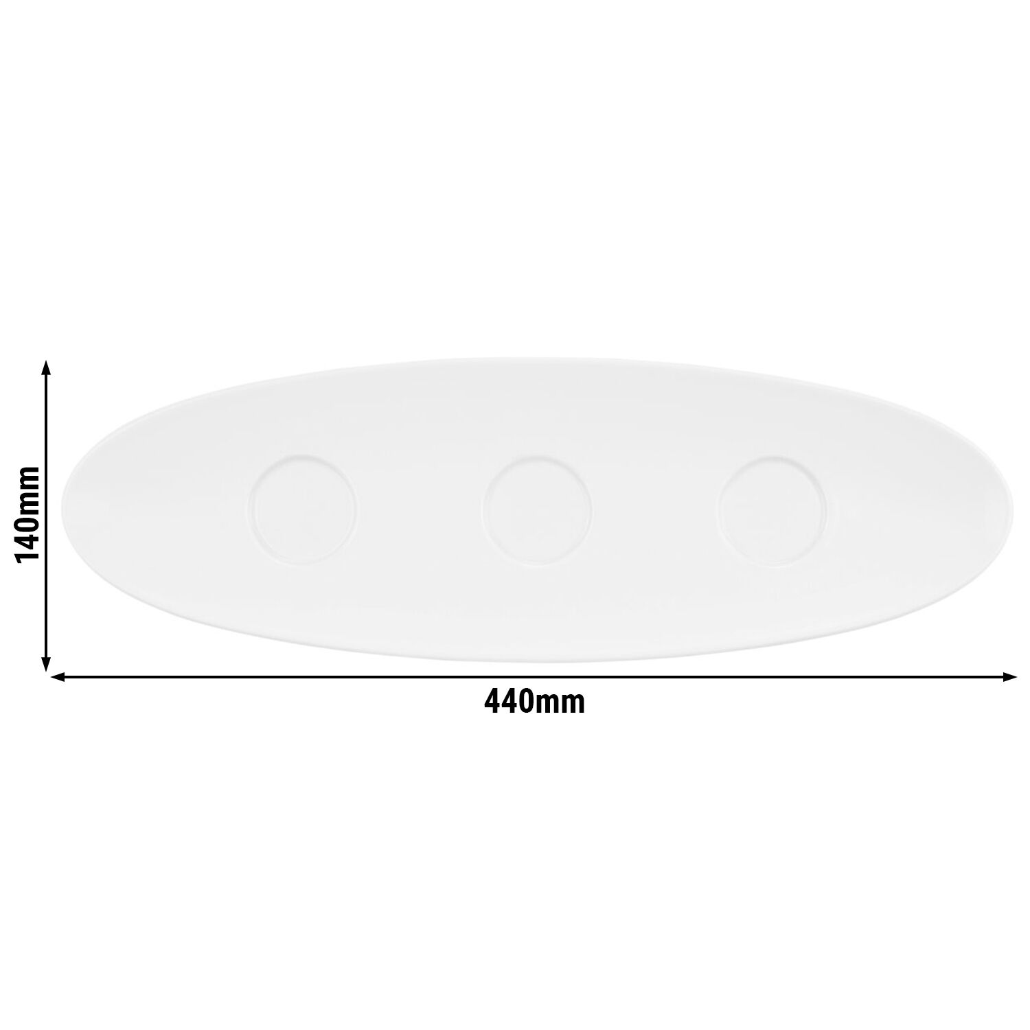 (2 stuks) SELTMANN WEIDEN | Set bord - 440mm - Wit