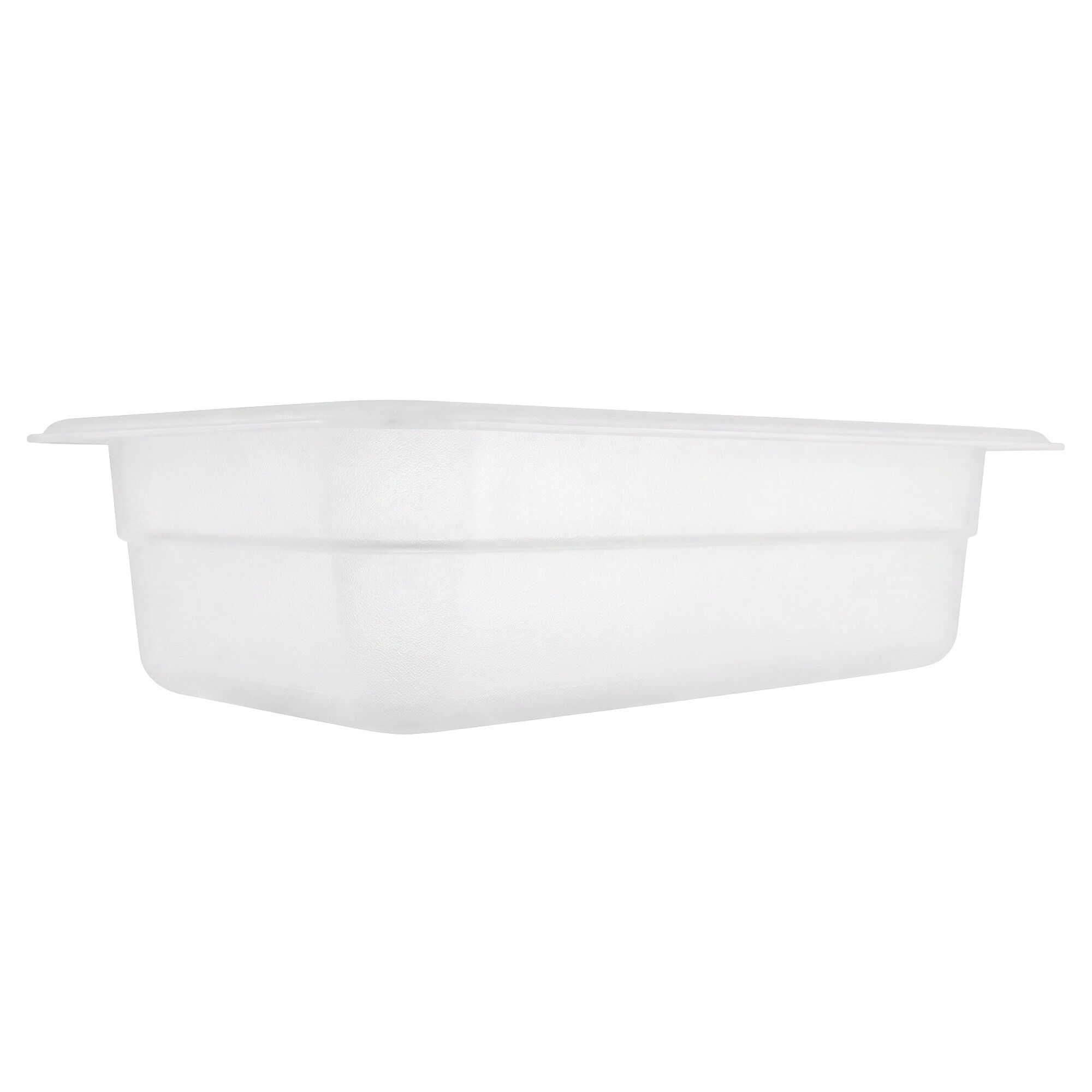 (12 pcs) Polycarbonate Container GN 1/4 - Clear - 1.7L - Depth: 65mm 