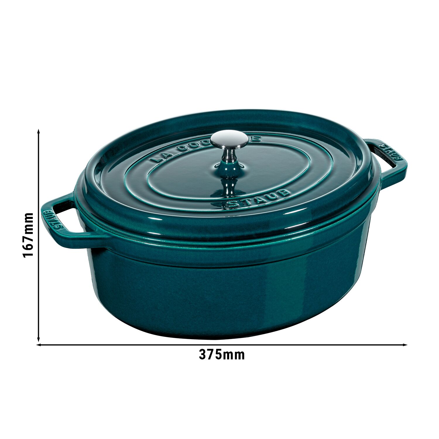STAUB | LA COCOTTE - Cocotte - ovale - 310mm - Fonte - La-Mer	