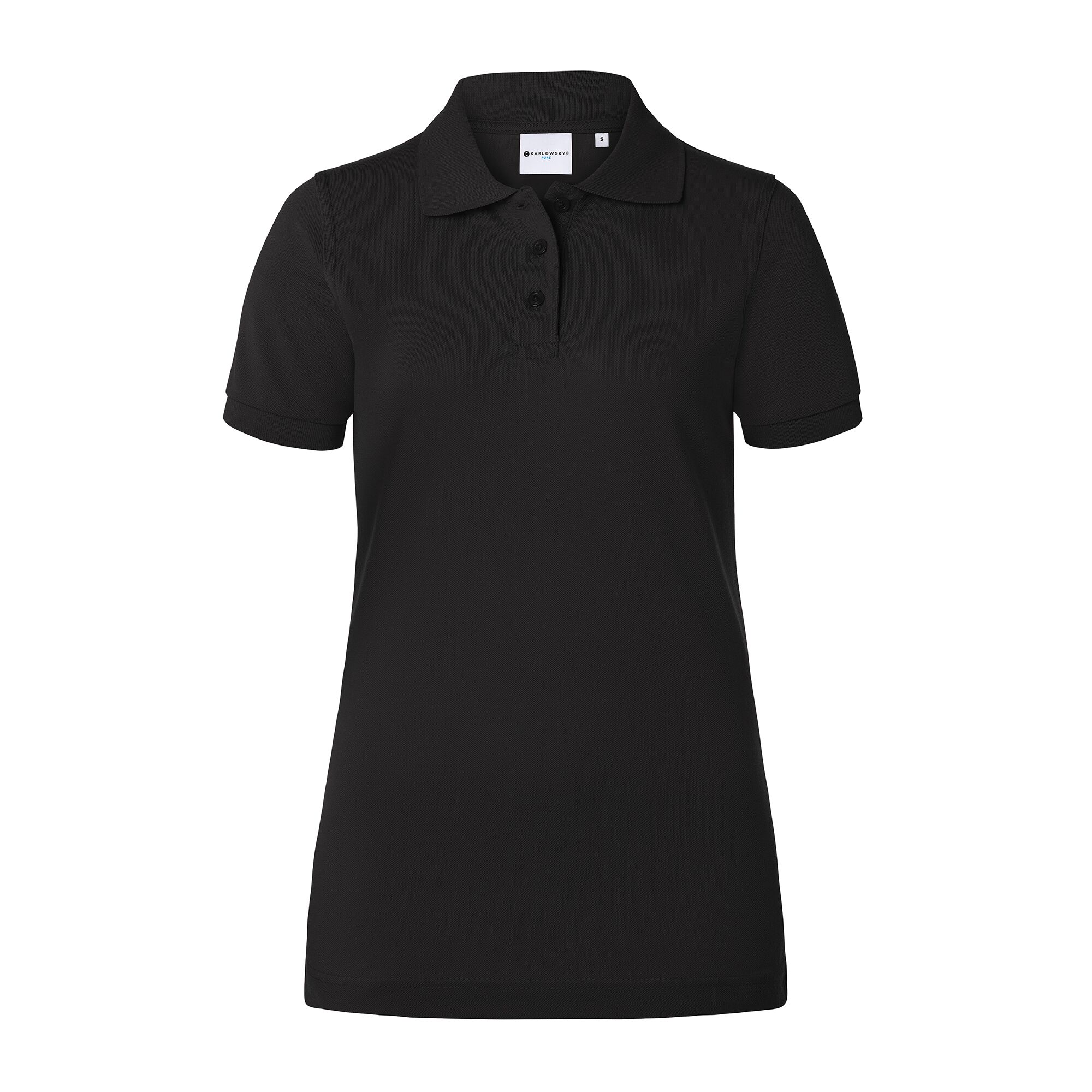 KARLOWSKY | Ladies Workwear Polo Shirt Basic – Black - 3XL - 100% Cotton - 60°C Wash