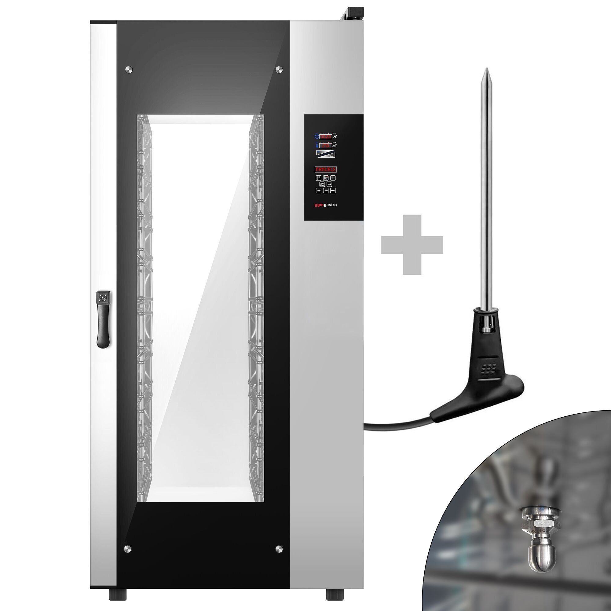 Four mixte - numérique - 20 x GN 1/1 ou 10 x GN 2/1 - avec système de lavage et sonde de température