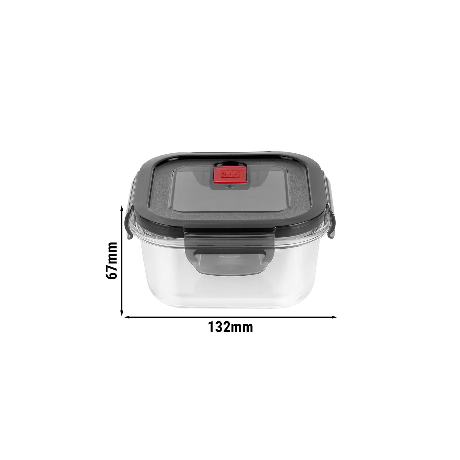 ZWILLING | Gusto Rectangular Borosilicate Glass Food Container – 0.5 L - Airtight, Leakproof