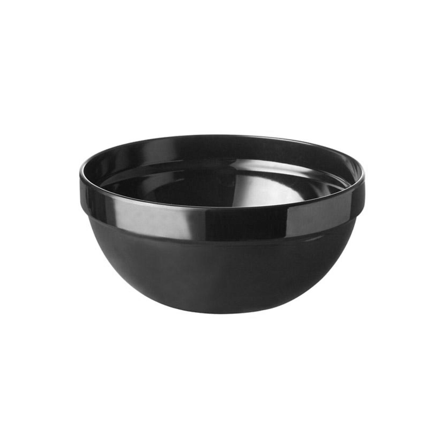 (6 pcs) Coupe - CASUAL MAXI - Mélamine - 150ml - Ø 105mm - Profondeur : 45mm - Noir