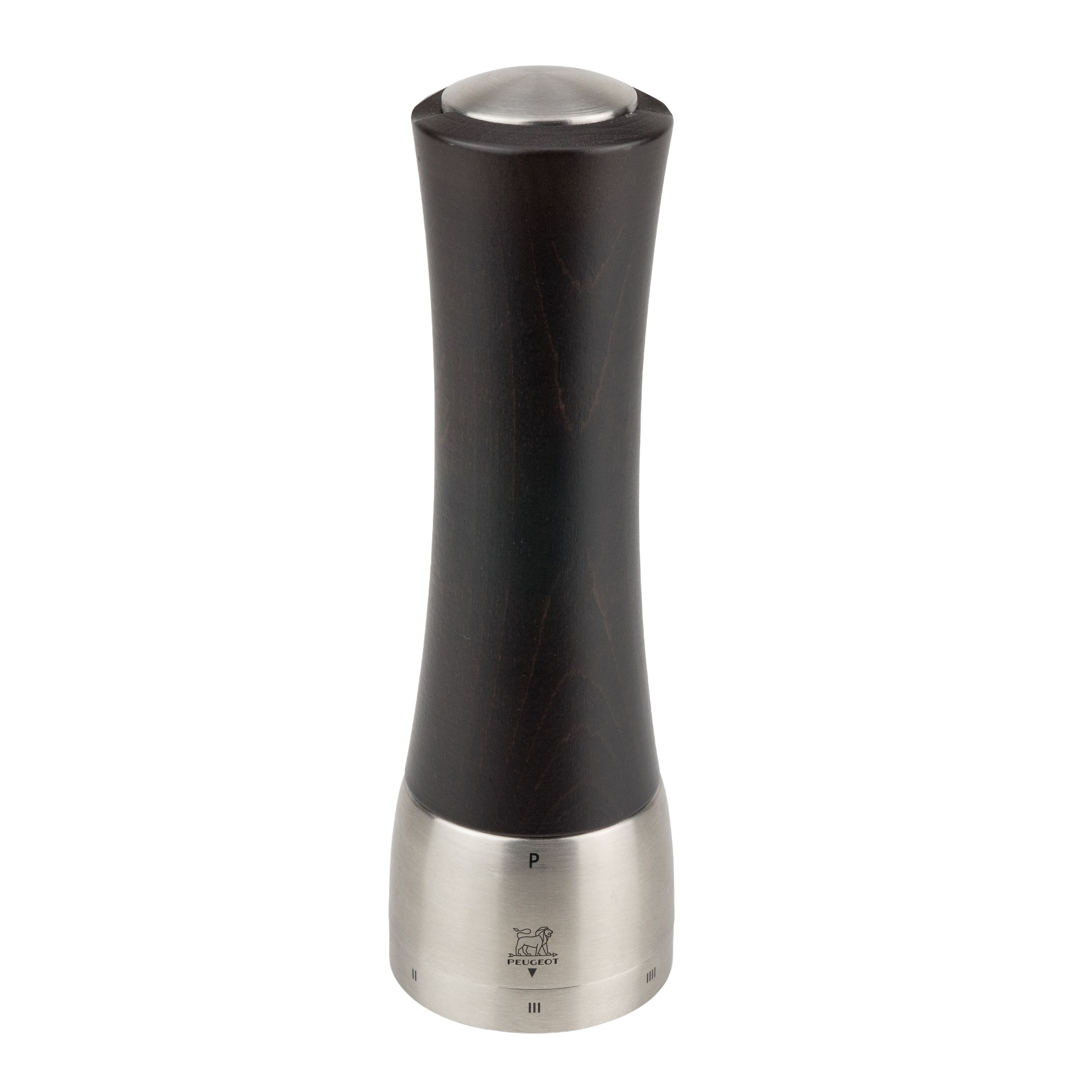 (6 pièces) PEUGEOT | MADRAS - Moulin à poivre - u'Select - Bois - Chocolat - Hauteur : 210 mm