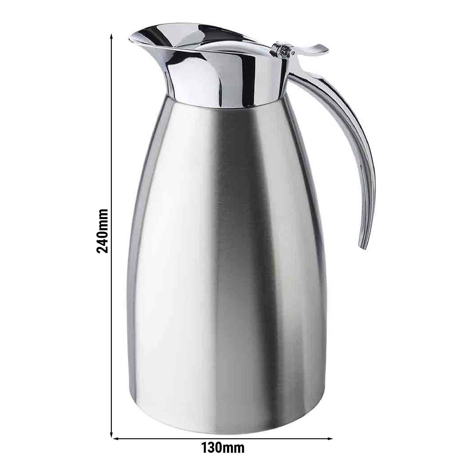 Pichet isotherme ADVANCED – inox – 1,5 litre – ouverture à une main