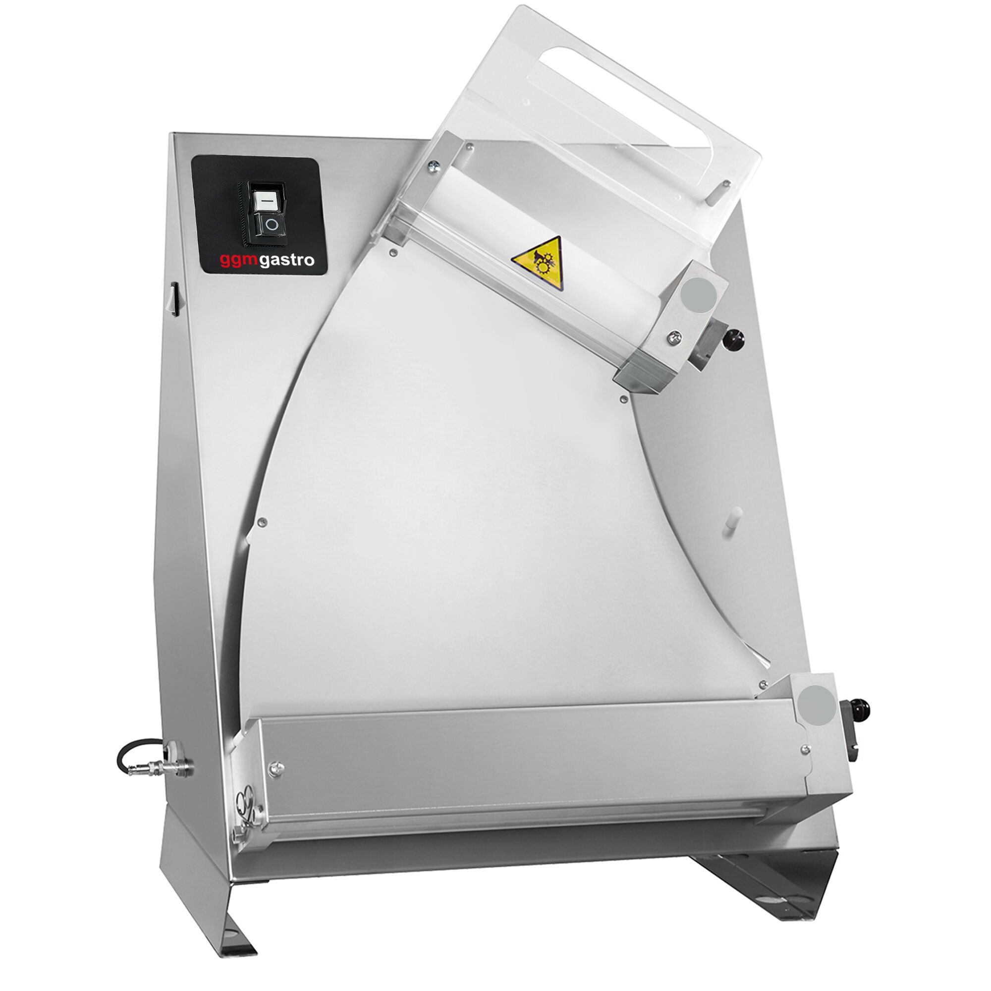 Façonneuse à pizza - pour Ø140–310mm - Épaisseur de pâte 1 à 4mm - 370W - Acier inoxydable