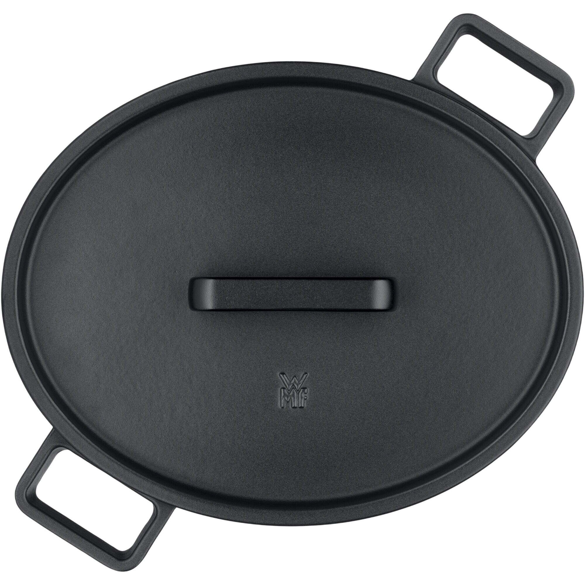 WMF | FLAVOUR – Cocotte ovale – 330 x 260 mm – Fonte – 8,6 litres – avec couvercle – Noir