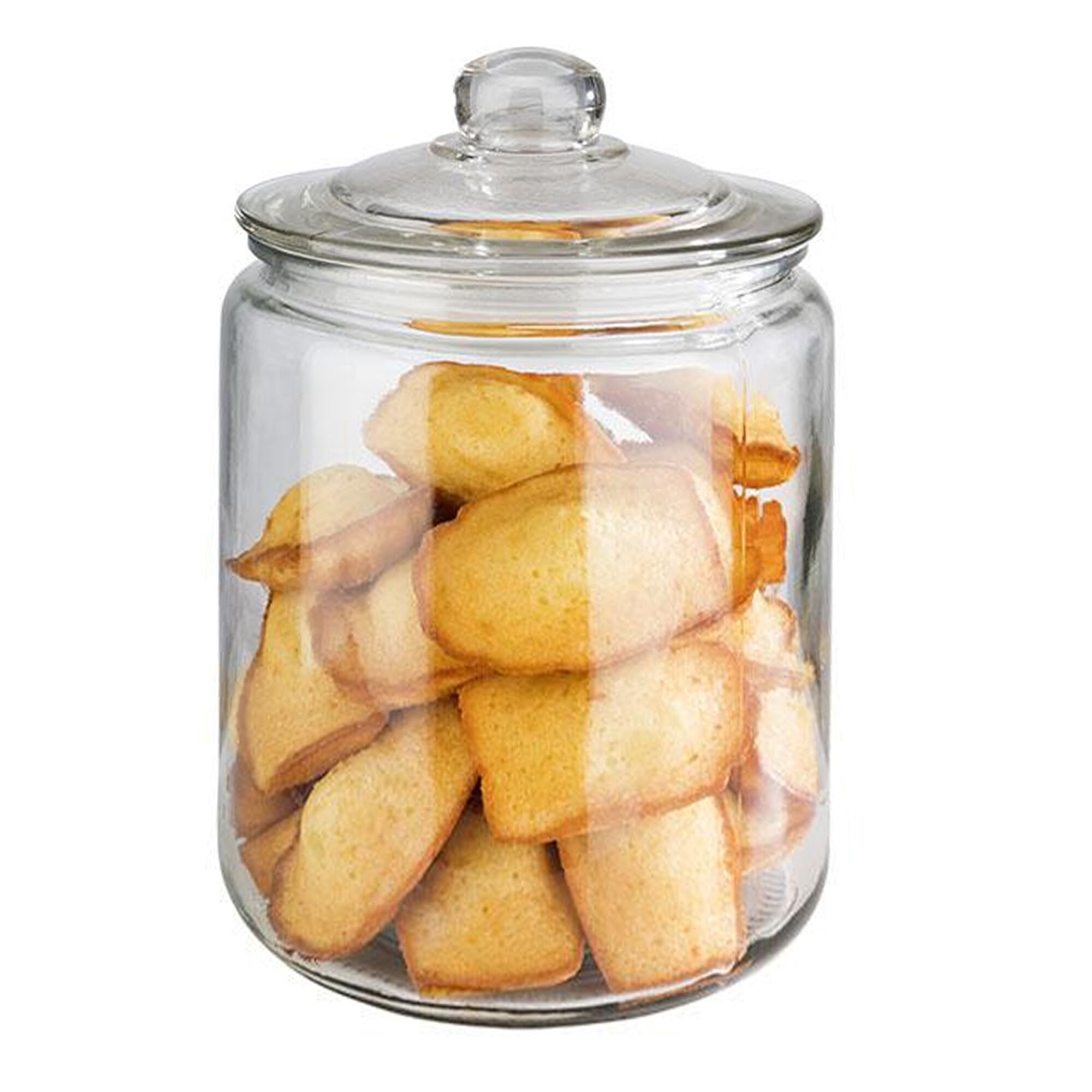 (6 pcs) Glass Jar - CLASSIC - 4 l - Clear - incl. glass lid with seal