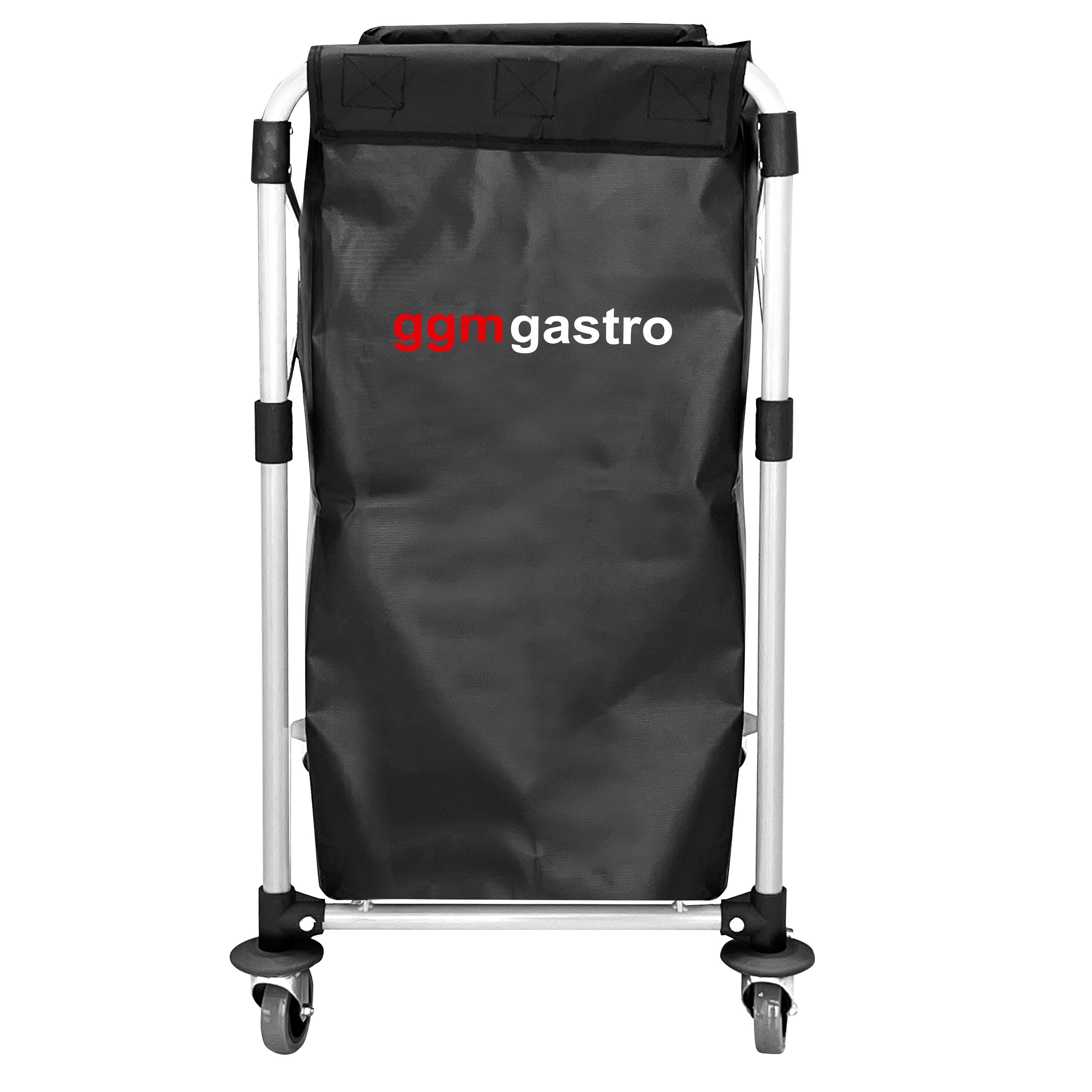 Chariot à linge - pliant - 150L - cadre en aluminium - Noir