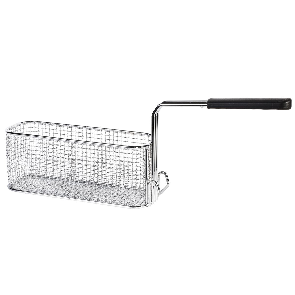 Cesto para fritadeira profissional - 275x95x110mm - 5L - Aço inoxidável - com pega em plástico ergonómica