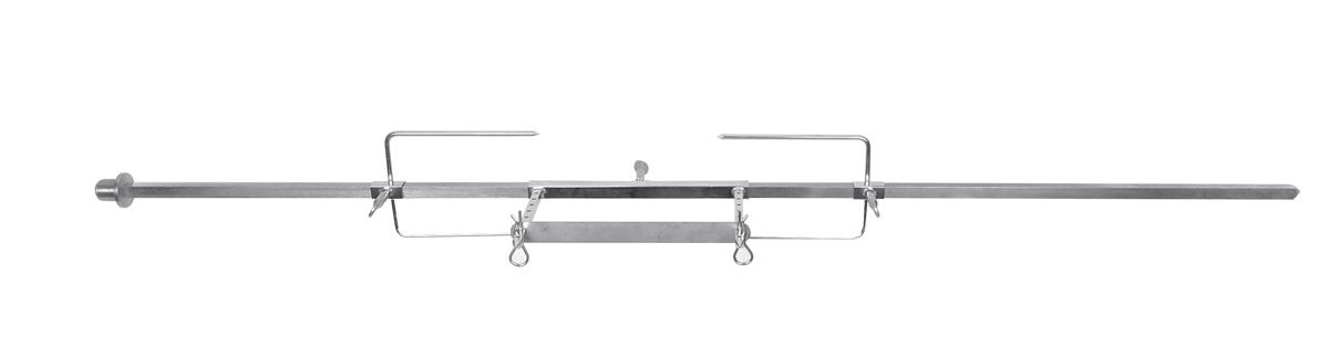 Doppelschwert för hähnchengrill - 110x1200x200 mm - rostfritt stål - passar till GM, HGEM & EM; LGM & LEM - inkl. 2 spett, 2 ESFSM16-skruvar
