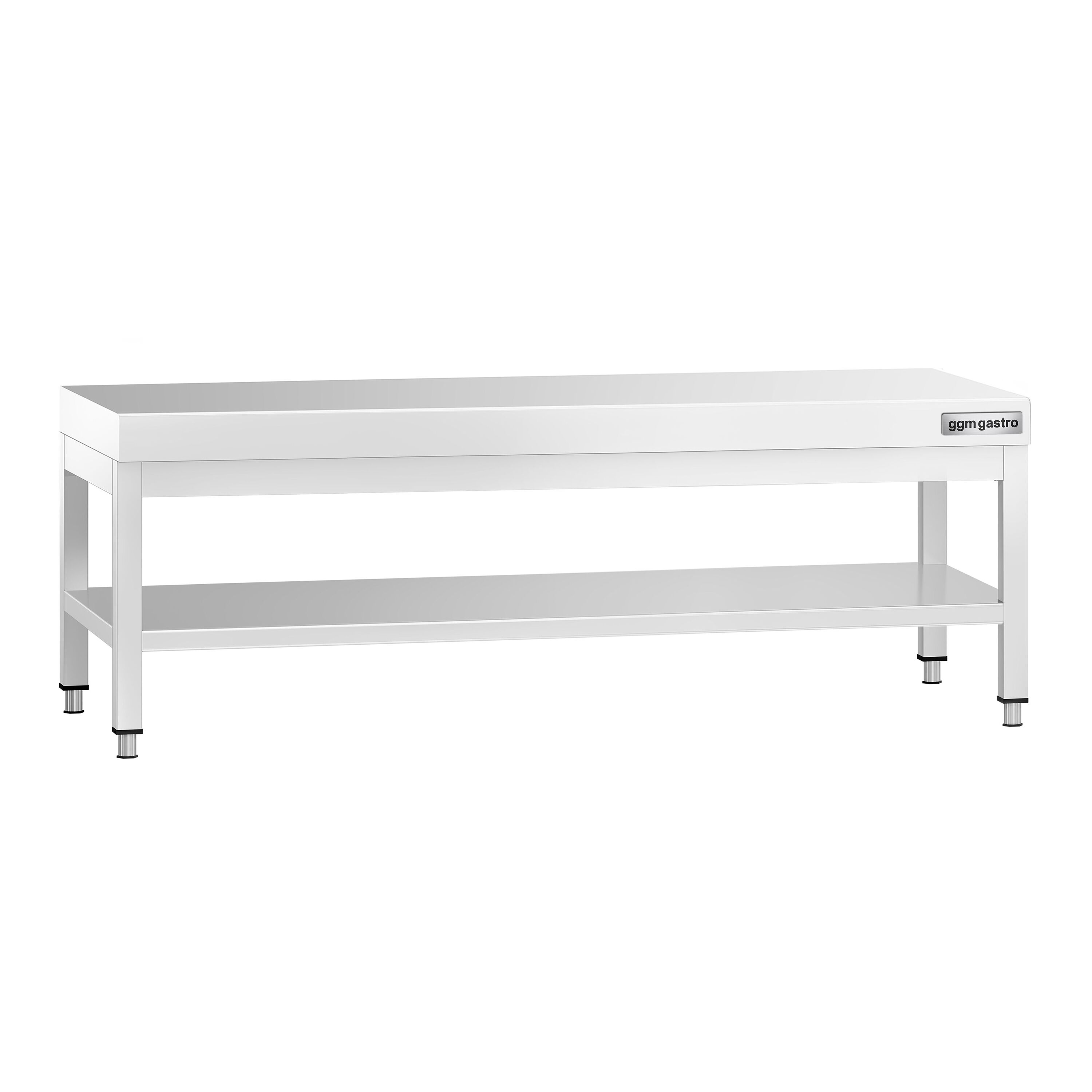 Table de travail en acier inoxydable PREMIUM - 1600x700mm - avec étagère basse