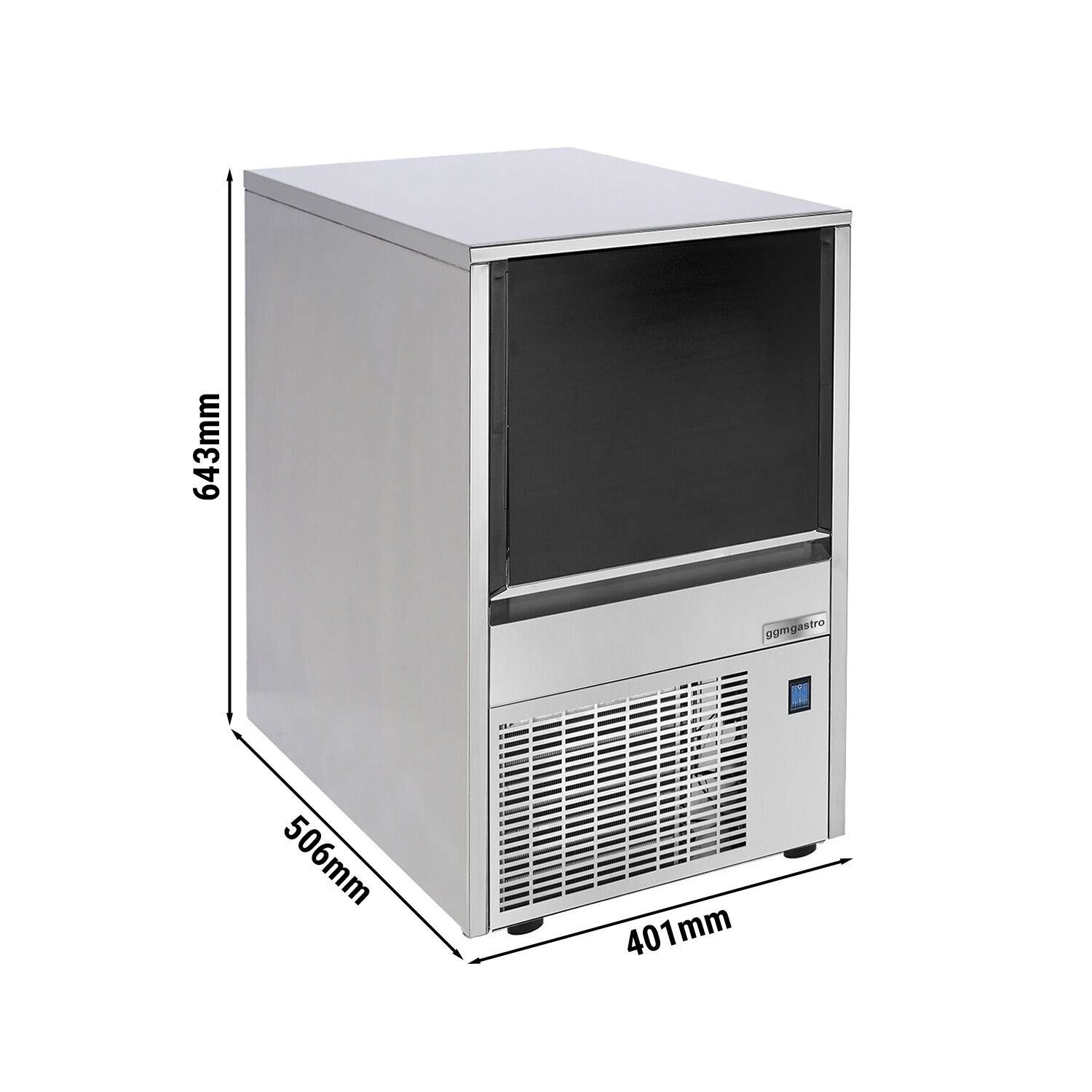 Machine à glaçons - Cylindre creux - 19 kg/24 h
