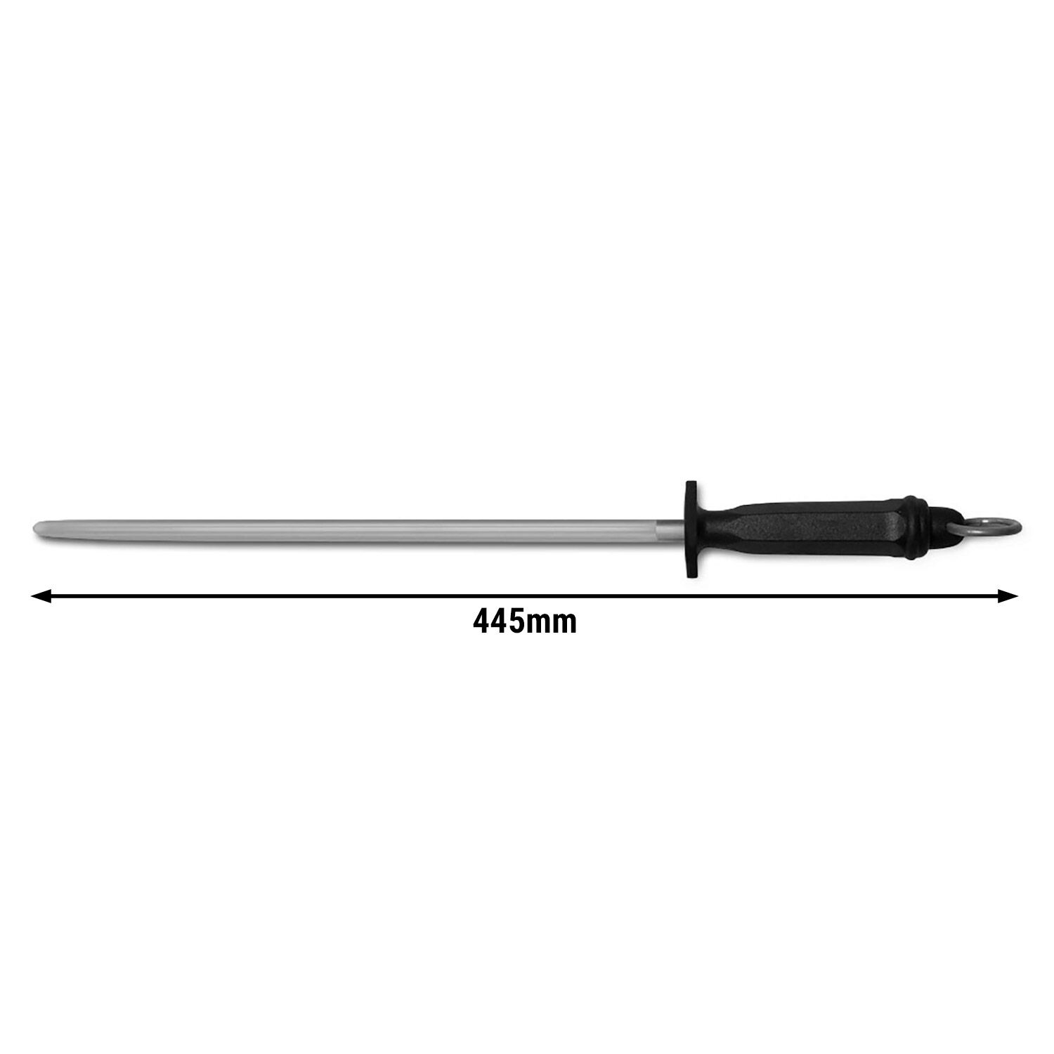 Bileme Çeliği - Bıçak Bileyici - Yuvarlak - 25cm