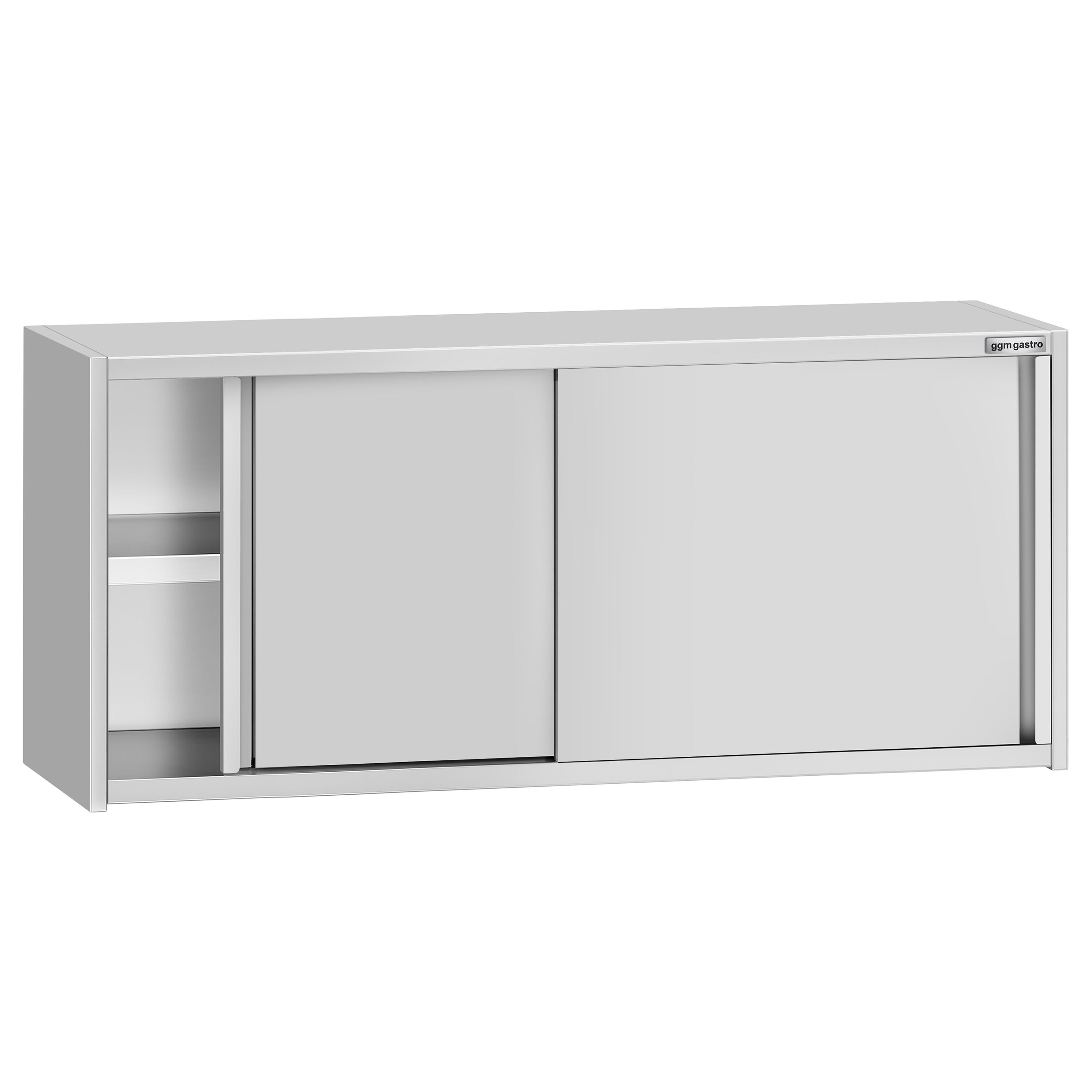 Armoire murale en acier inoxydable ECO - 1600x400mm - avec portes coulissantes - 650mm de haut