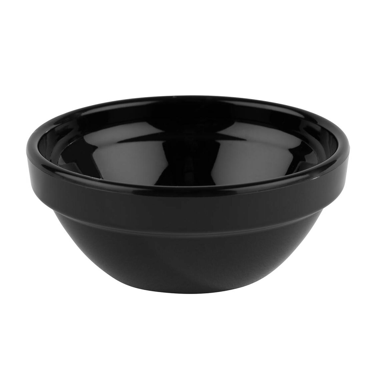 (12 pièces) Coupelles à sauce - FRIENDLY - PET - 20 ml - rond - Ø 60 mm - Noir