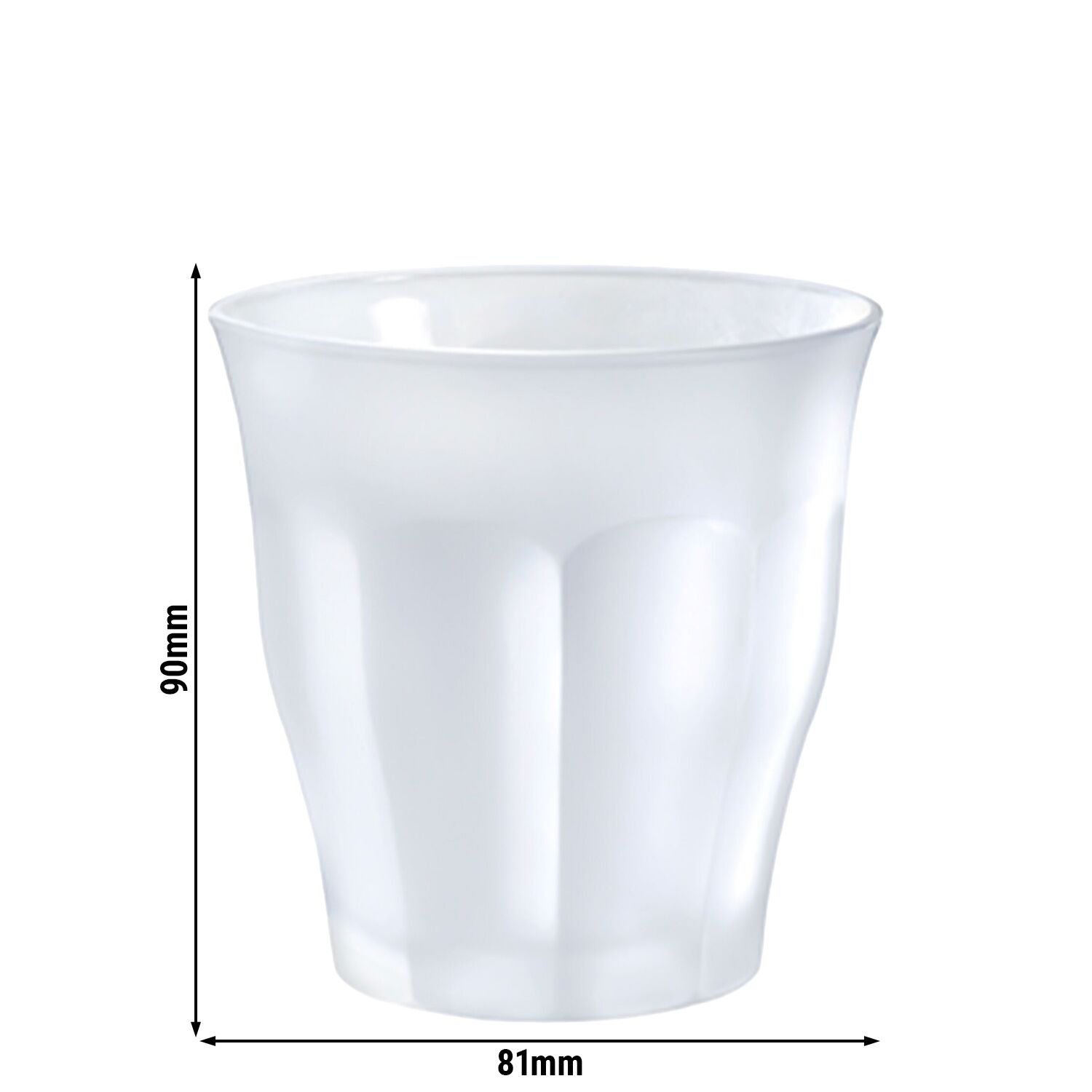 (6 pcs) Duralex Gobelet - PICARDIE - 25 cl - Blanc