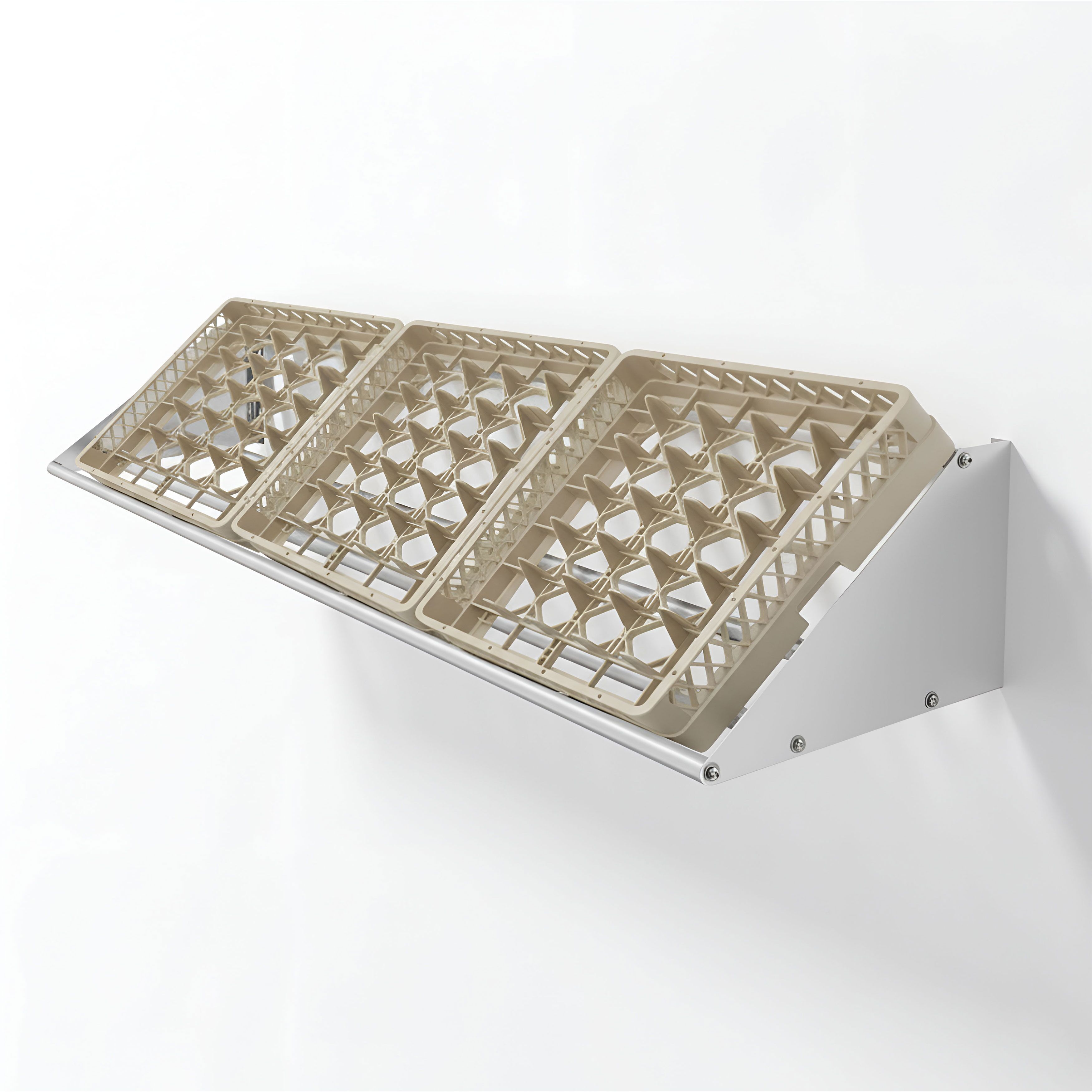 Étagère murale pour paniers de lavage – 1500 mm – 1 niveau